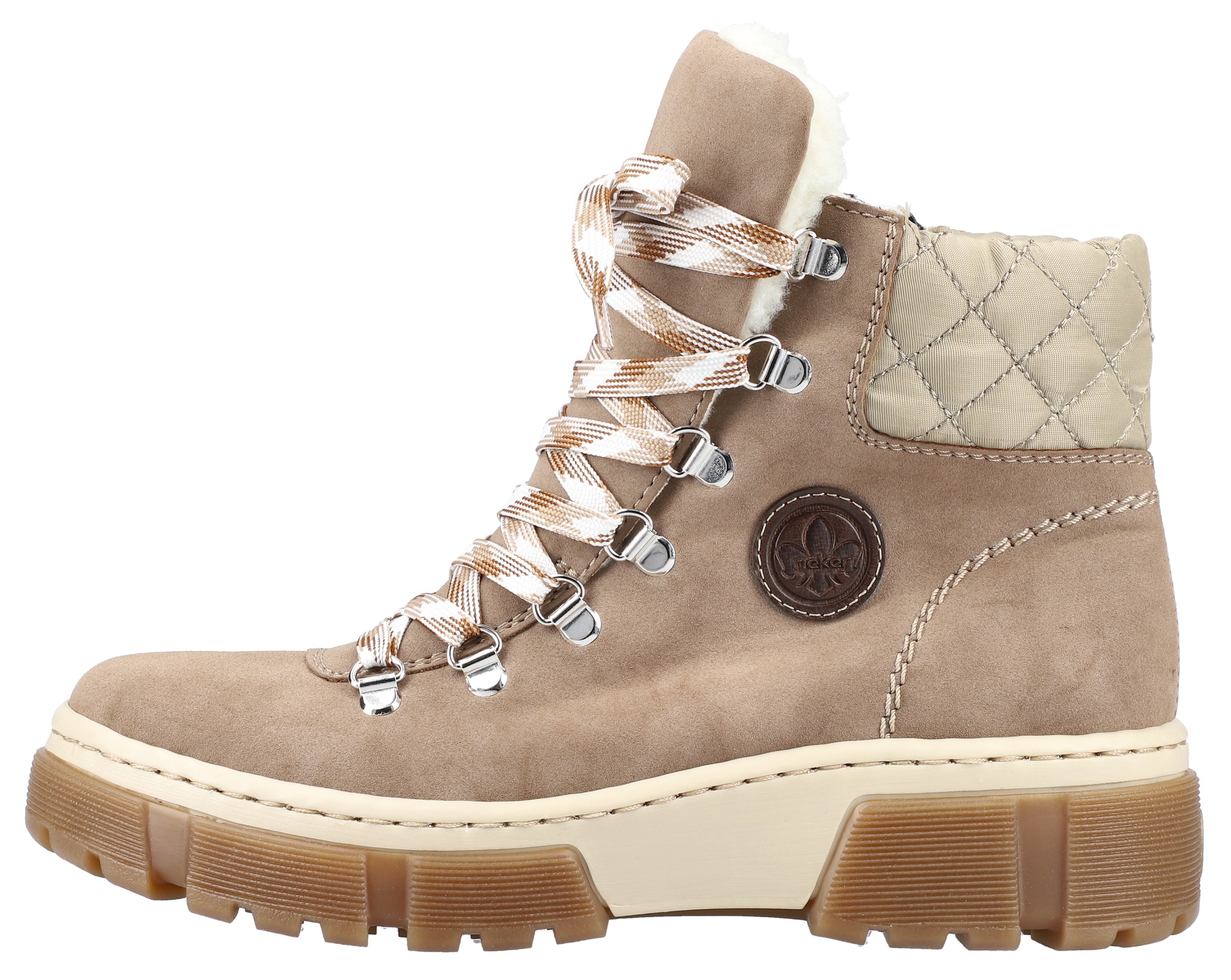 Rieker Winterboots, Winterstiefelette, Schnürboots, Plateau, mit Warmfutter-Ausstattung