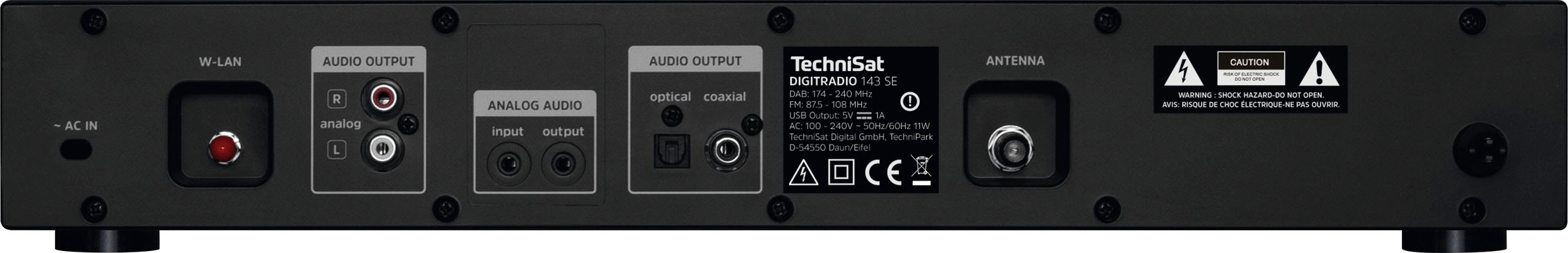 TechniSat Internet-Radio »DIGITRADIO 143 (V3)«, (Bluetooth-WLAN Digitalradio (DAB+)-FM-Tuner mit RDS-Internetradio)