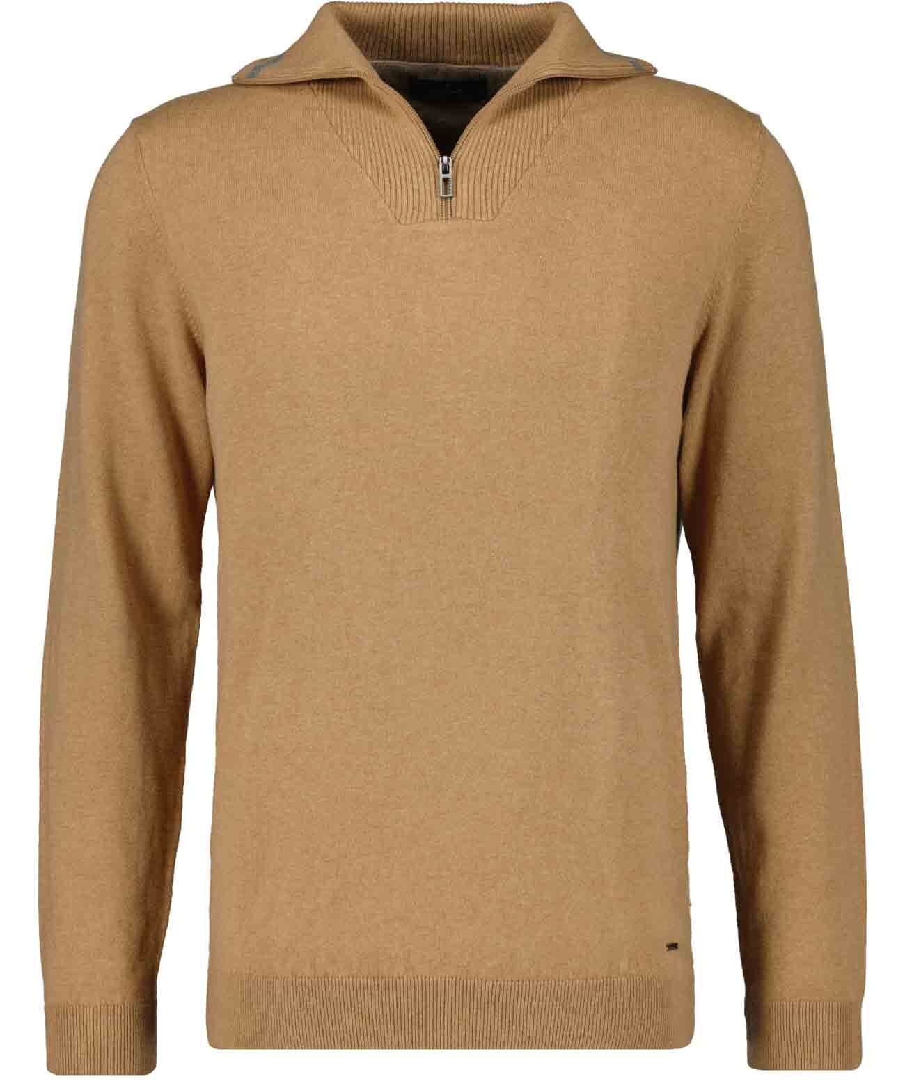 Ragman Herren Rundhalspullover in beige, Größe 54