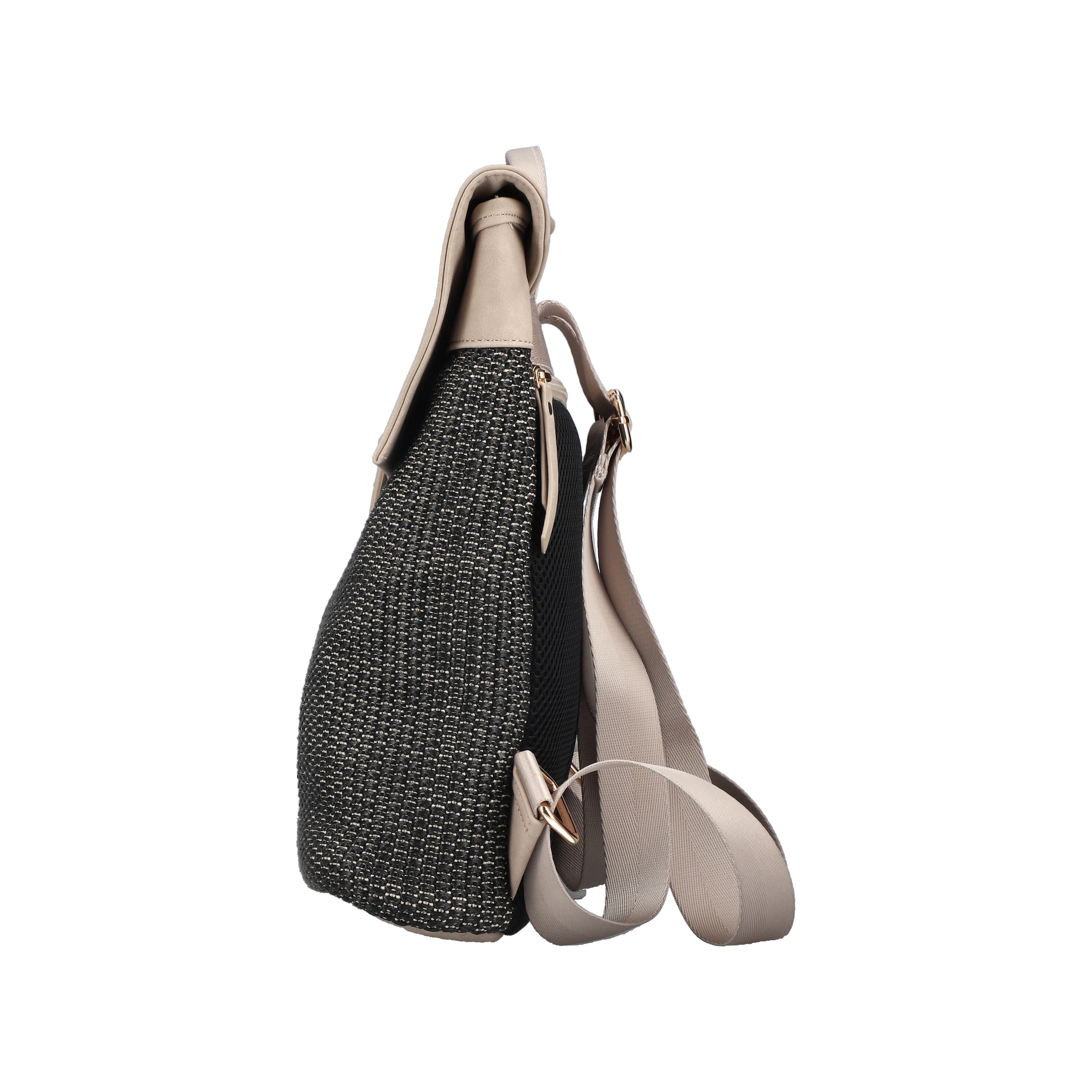 Rieker Cityrucksack Damen Freizeitrucksack mit kontrastfarbigem Überschlag