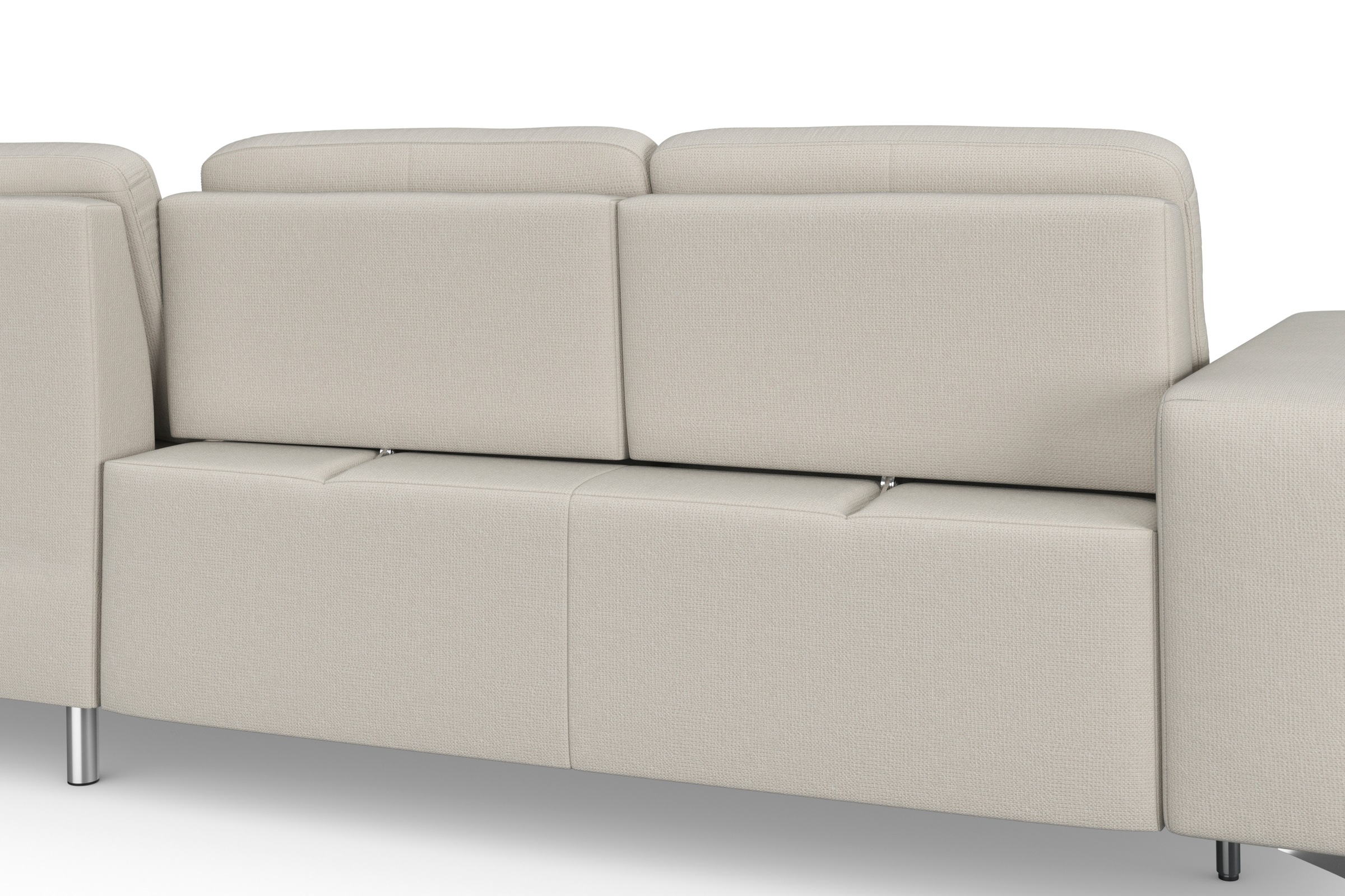 sit&more Ecksofa »Baviene L-Form«, inklusive Sitztiefenverstellung und Federkern, wahlweise Bettfunktion