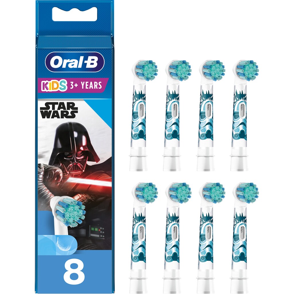 Oral B Aufsteckbürsten »Kids Star Wars«, extra weiche Borsten, ab 3 Jahren, Design kann variieren, 8 Stück