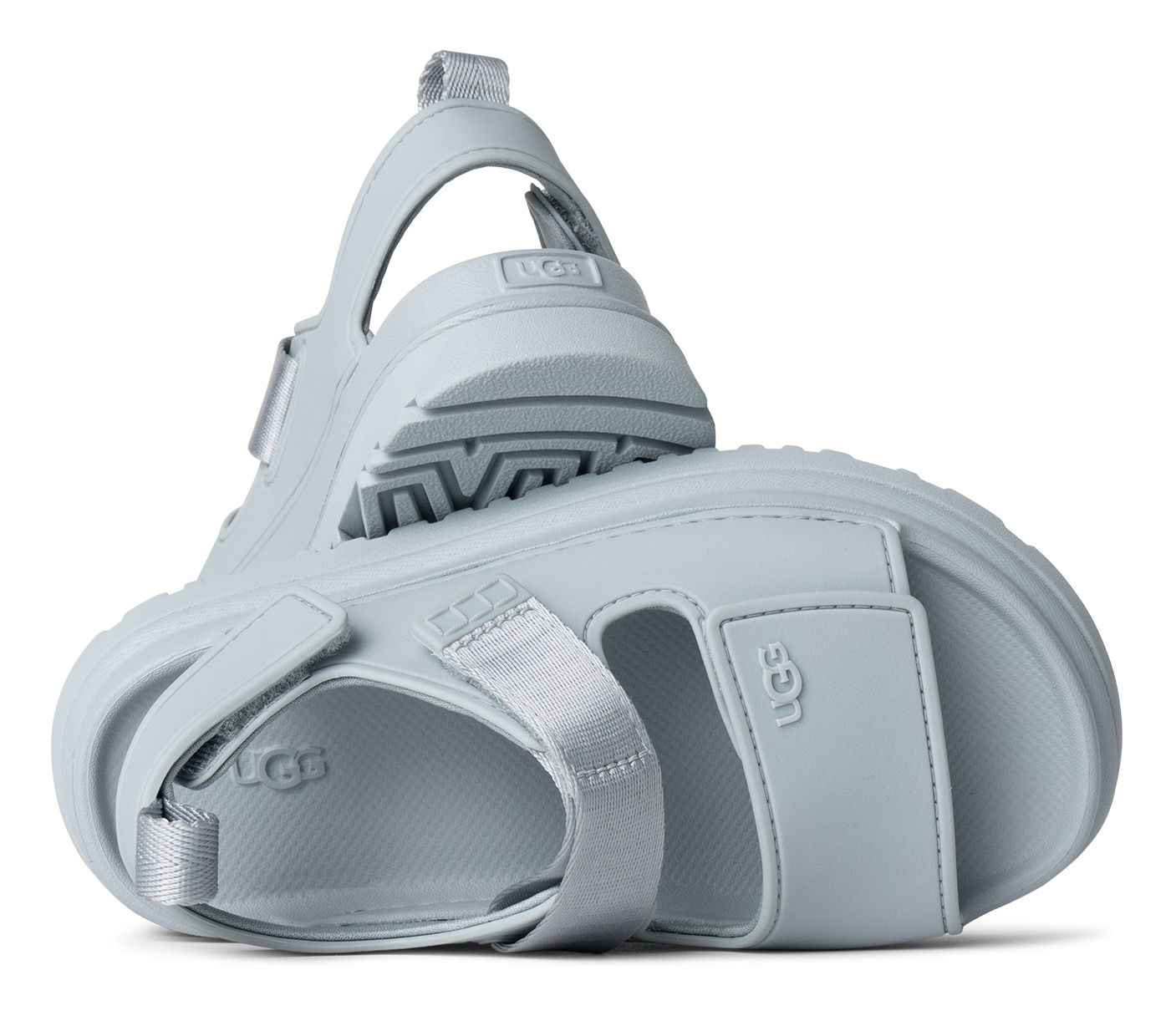 UGG Badesandale »K GOLDENGLOW«, Sommerschuh, Poolslides, Plateauabsatz, mit Klettverschluss