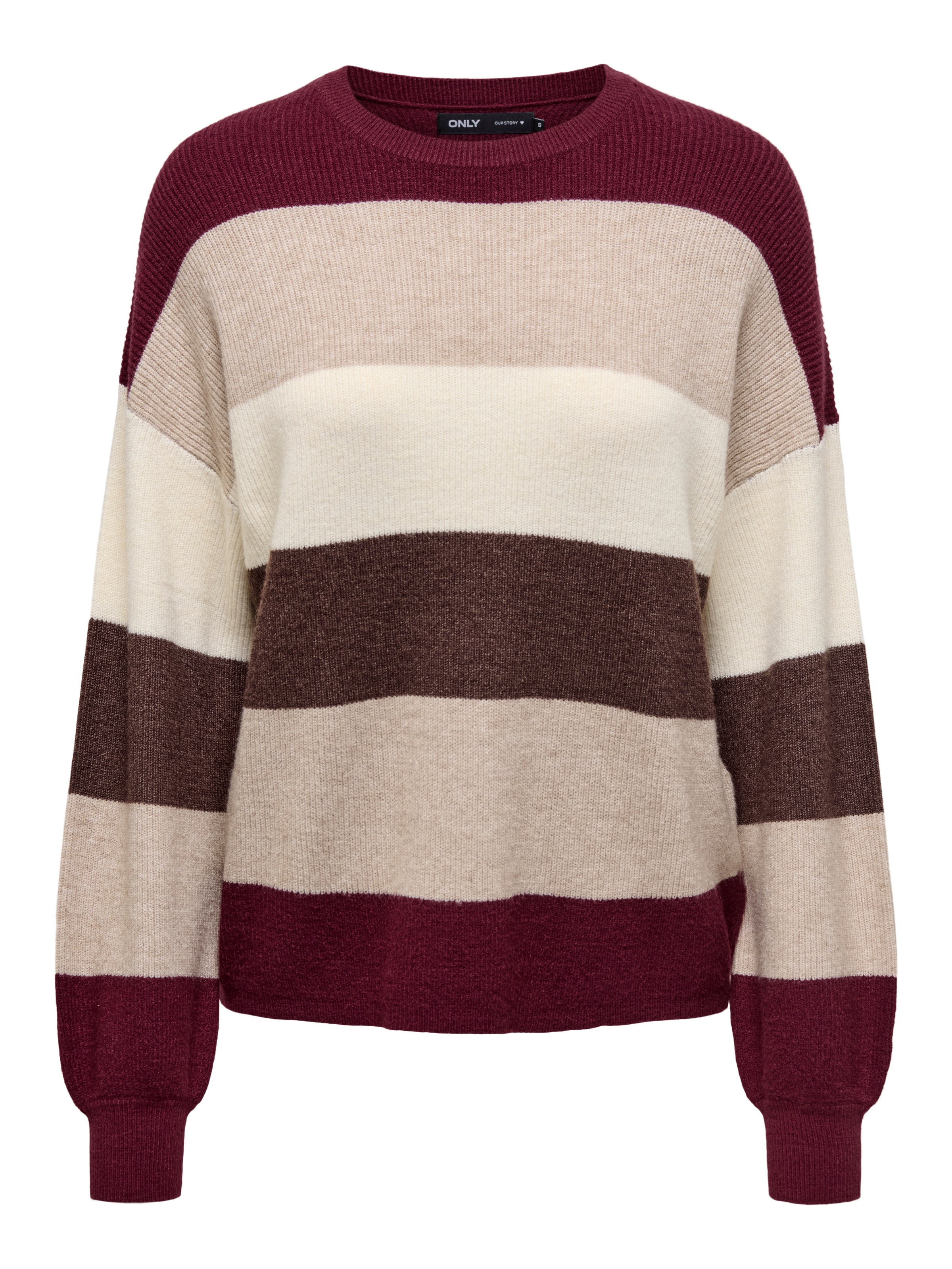 ONLY Strickpullover »ONLATIA L/S STRIPE PULLOVER KNT NOOS«, mit dem auffälligen Streifenmuster