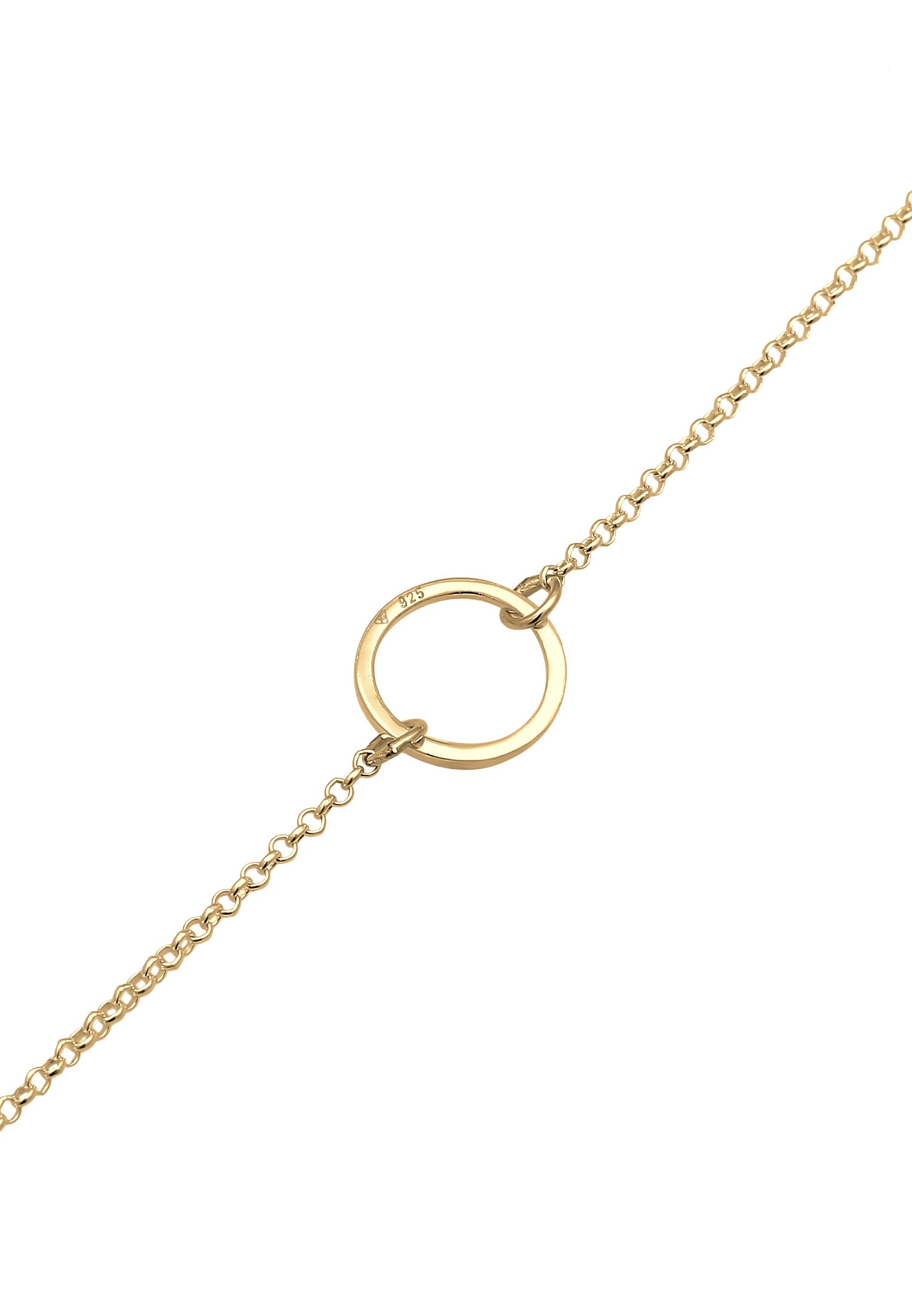 Elli Choker »Halskette Choker Anhänger Kreis Rund 925 Silber«