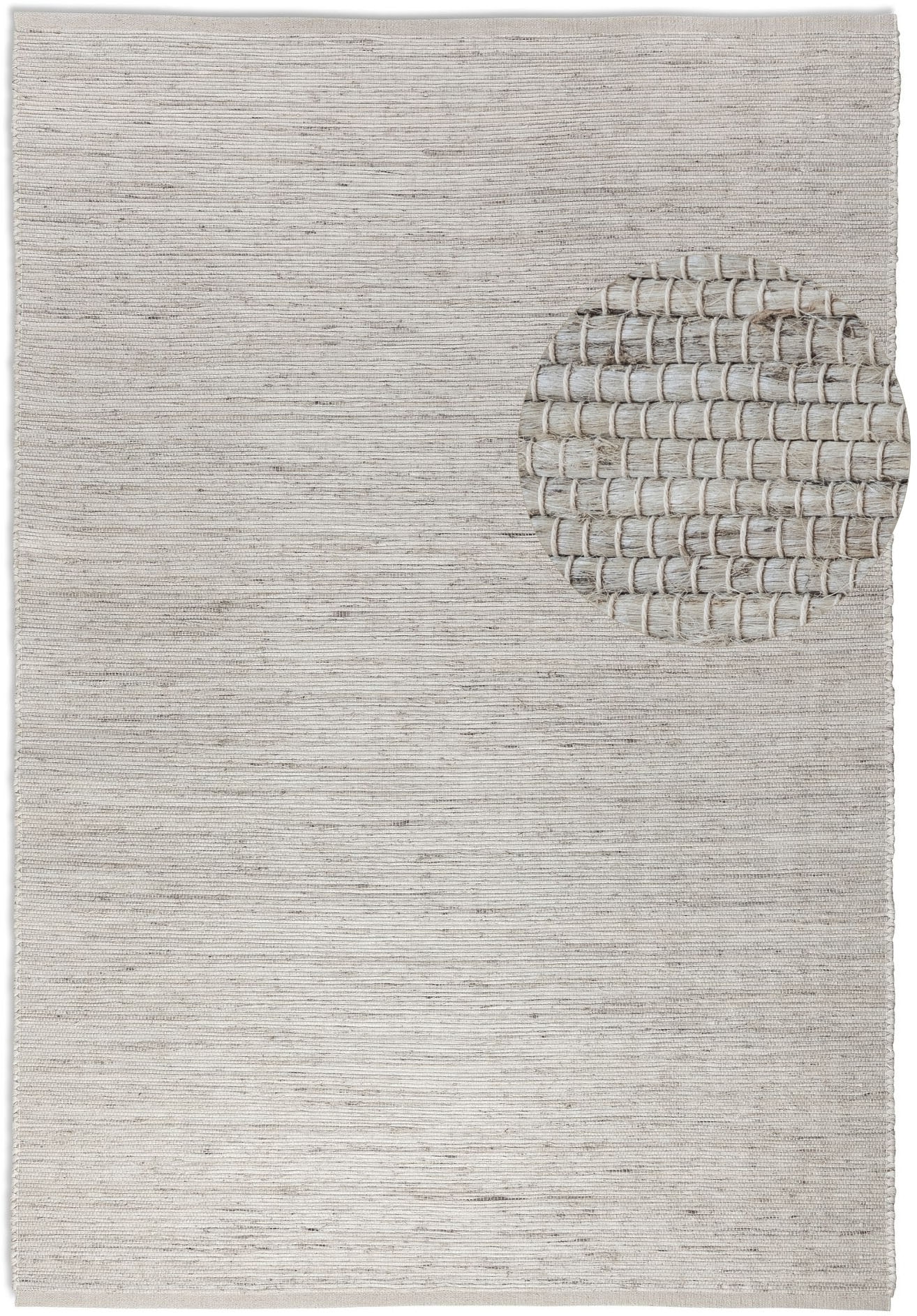 HANSE Home Teppich »Dhaka Juteteppich«, rechteckig, 5 mm Höhe, Läufer, handgewebt, Jute, Wolle, Natur, Wohnzimmer, Flur, Klassisch