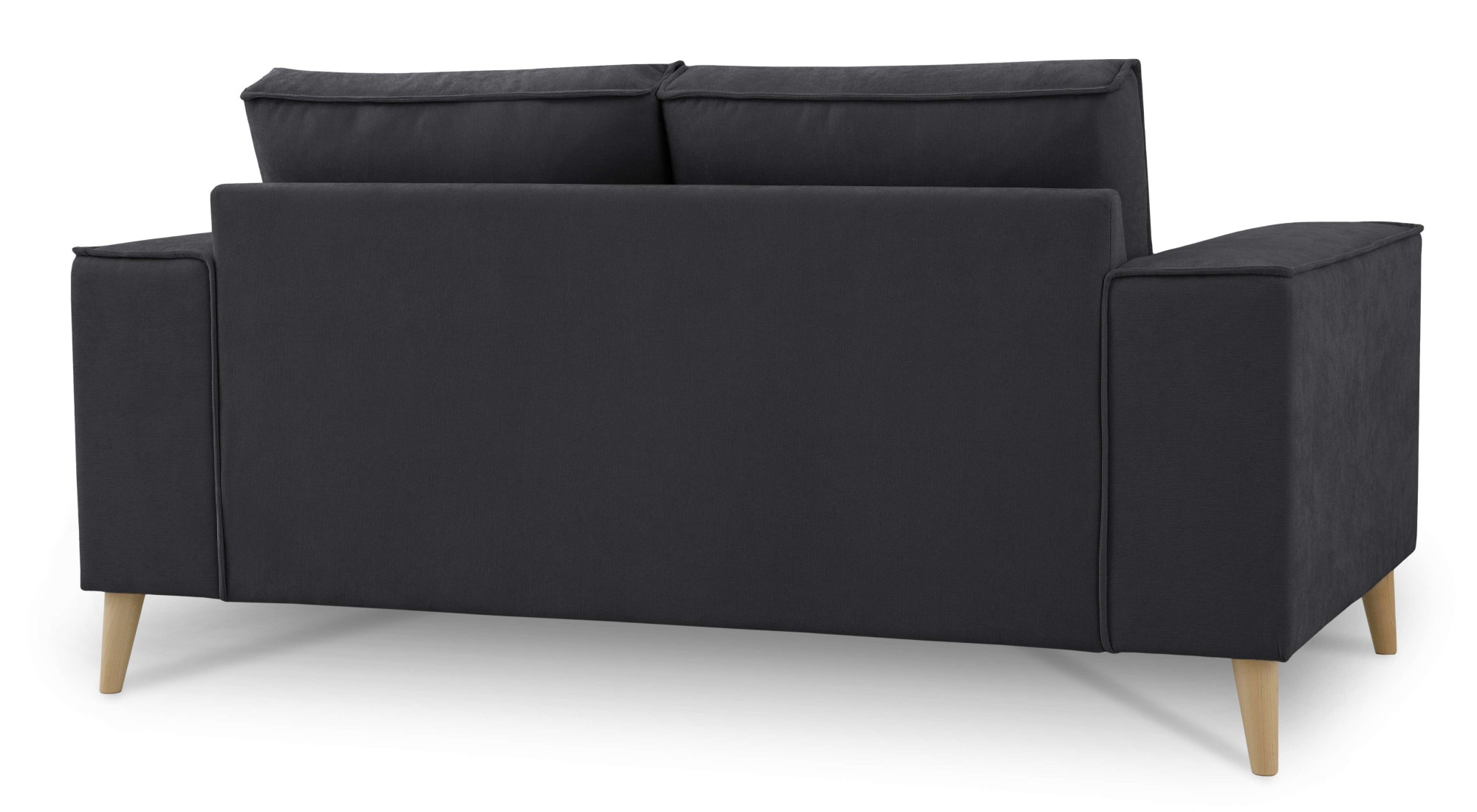 OTTO home 2-Sitzer »Oland Skandi, weicher Chenille-Stoff« 164 cm, Wellenunterfederung, Skandi-Design, Massivholzfüße