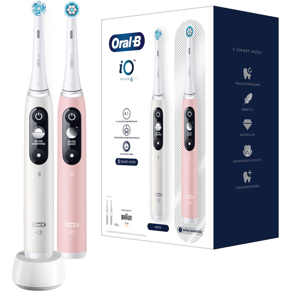 Oral-B Elektrische Zahnbürste »iO Series 6«, 2 St. Aufsteckbürsten