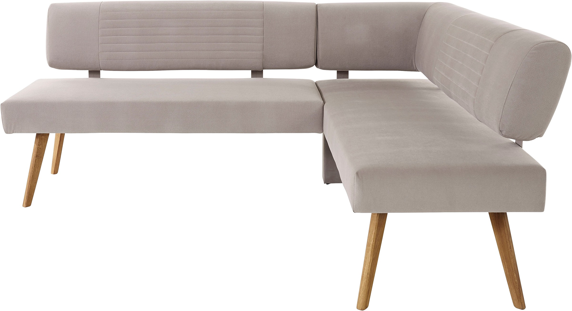 OTTO products Eckbank »Alessja«, Breite langer Schenkel 192 oder 212 cm, Gestell aus Eiche Massivholz