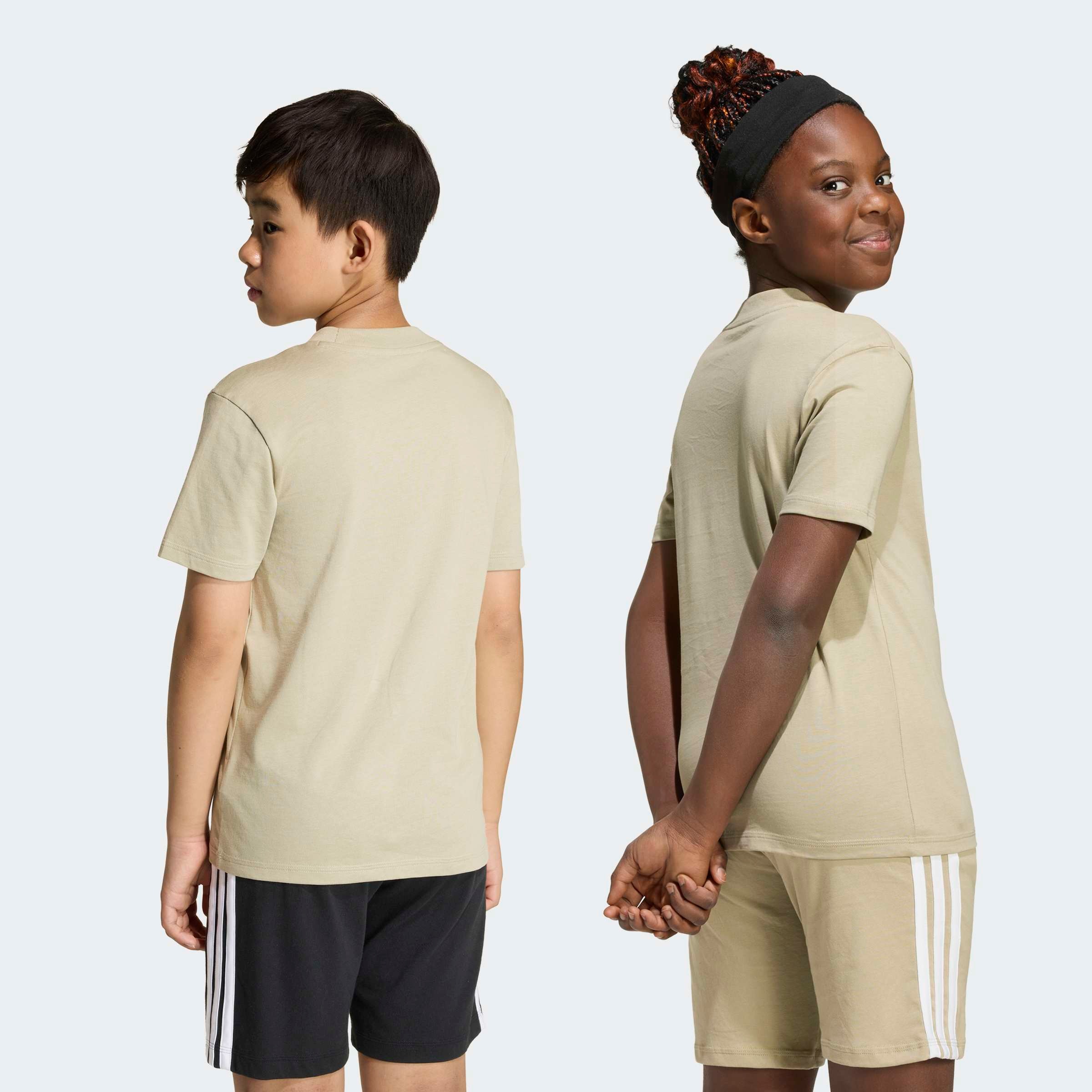 adidas Sportswear T-Shirt »ESSENTIALS KIDS« für Kinder und Teens, mit Rundhalsausschnitt, aus 100 % Baumwolle