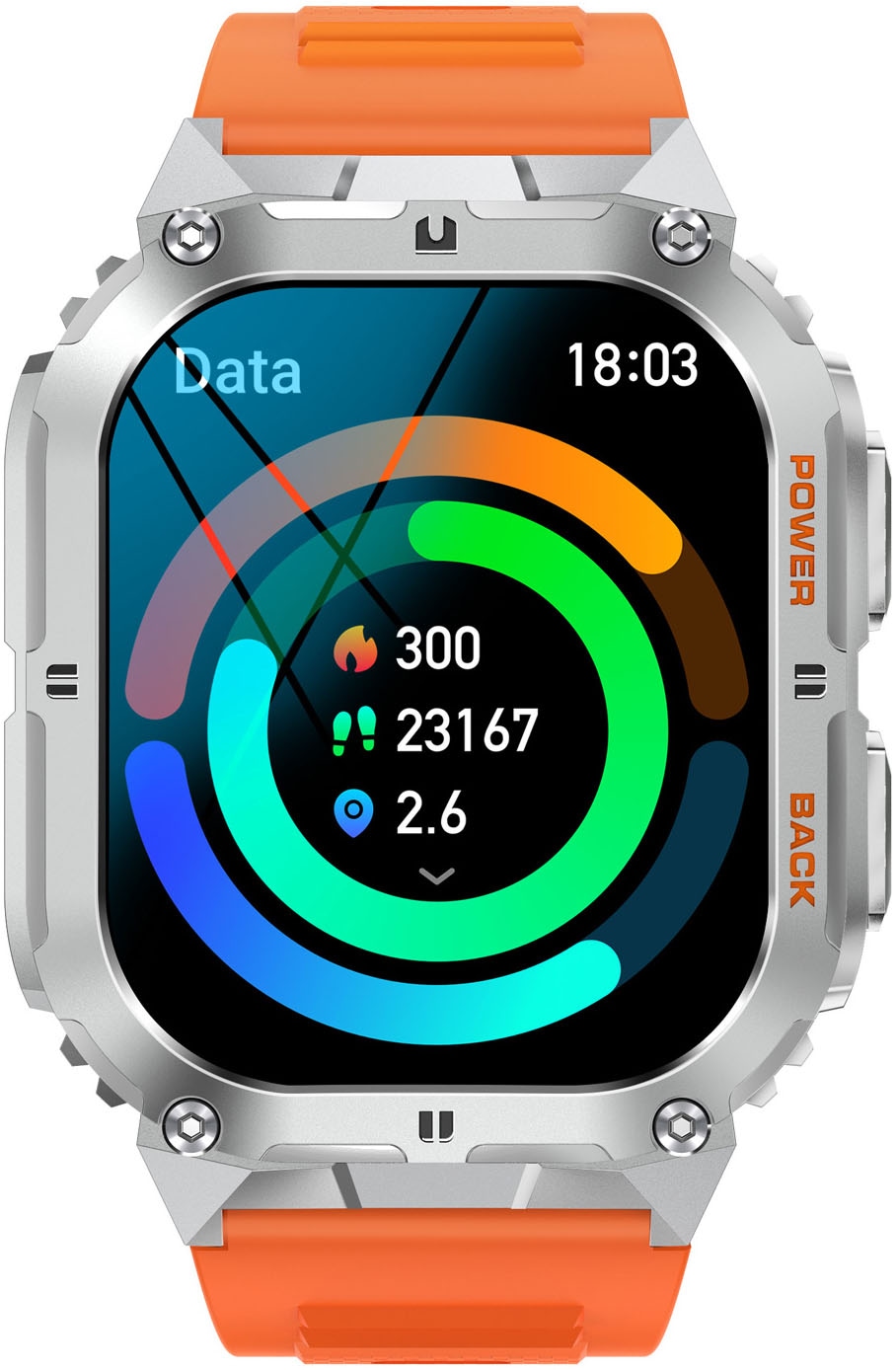 Smartwatch »Smarty 2.0«, (/ 1,96 Zoll),)