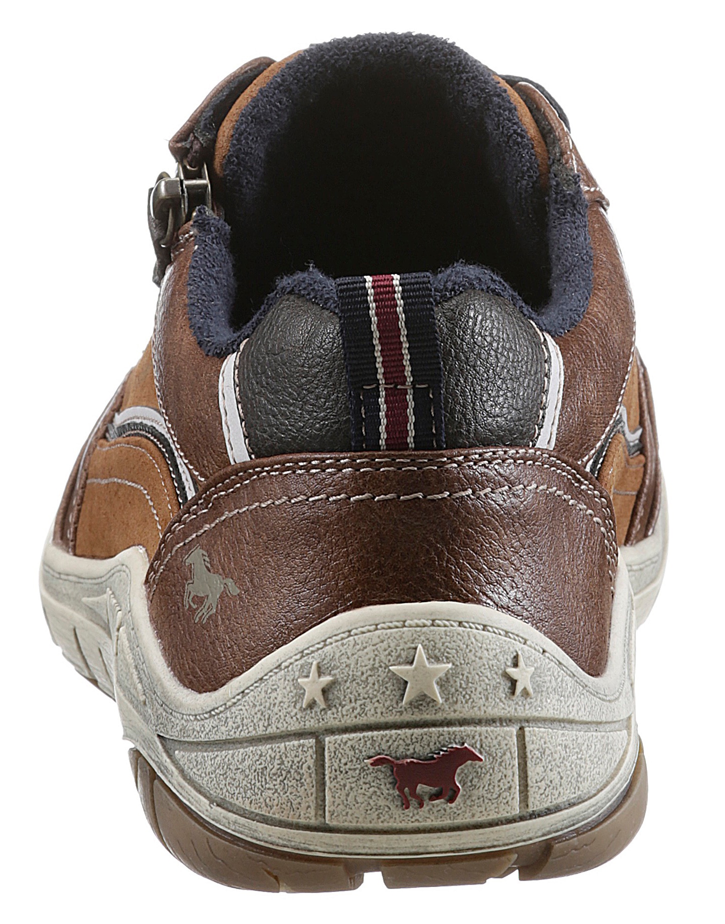 Mustang Shoes Sneaker, mit seitlichem Logoschriftzug, Freizeitschuh, Halbschuh, Schnürschuh