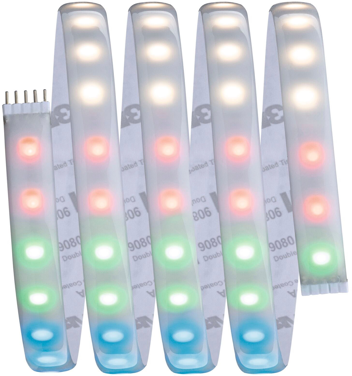 Paulmann LED-Streifen »MaxLED 1000 Basisset 1,5m IP44 Cover 3000K 18W 230/24V 50VA Silber«, 1 St.-flammig, RGBW