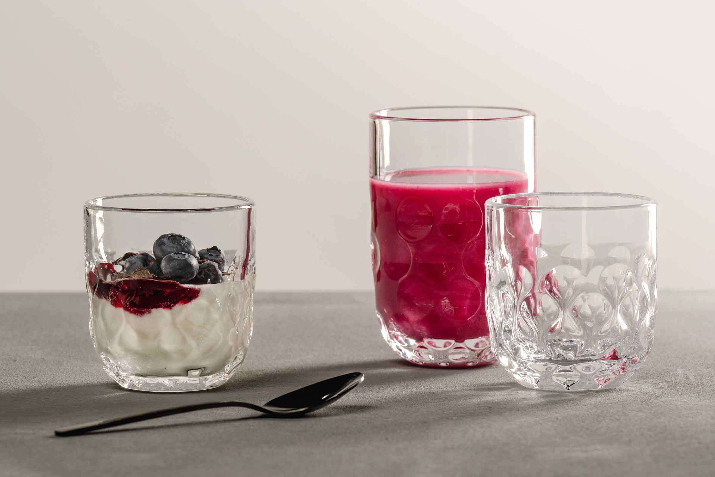 LEONARDO Latte-Macchiato-Glas »Latte Macchiato Gläser (1) Gocce 390 ml 2er Set transparent«