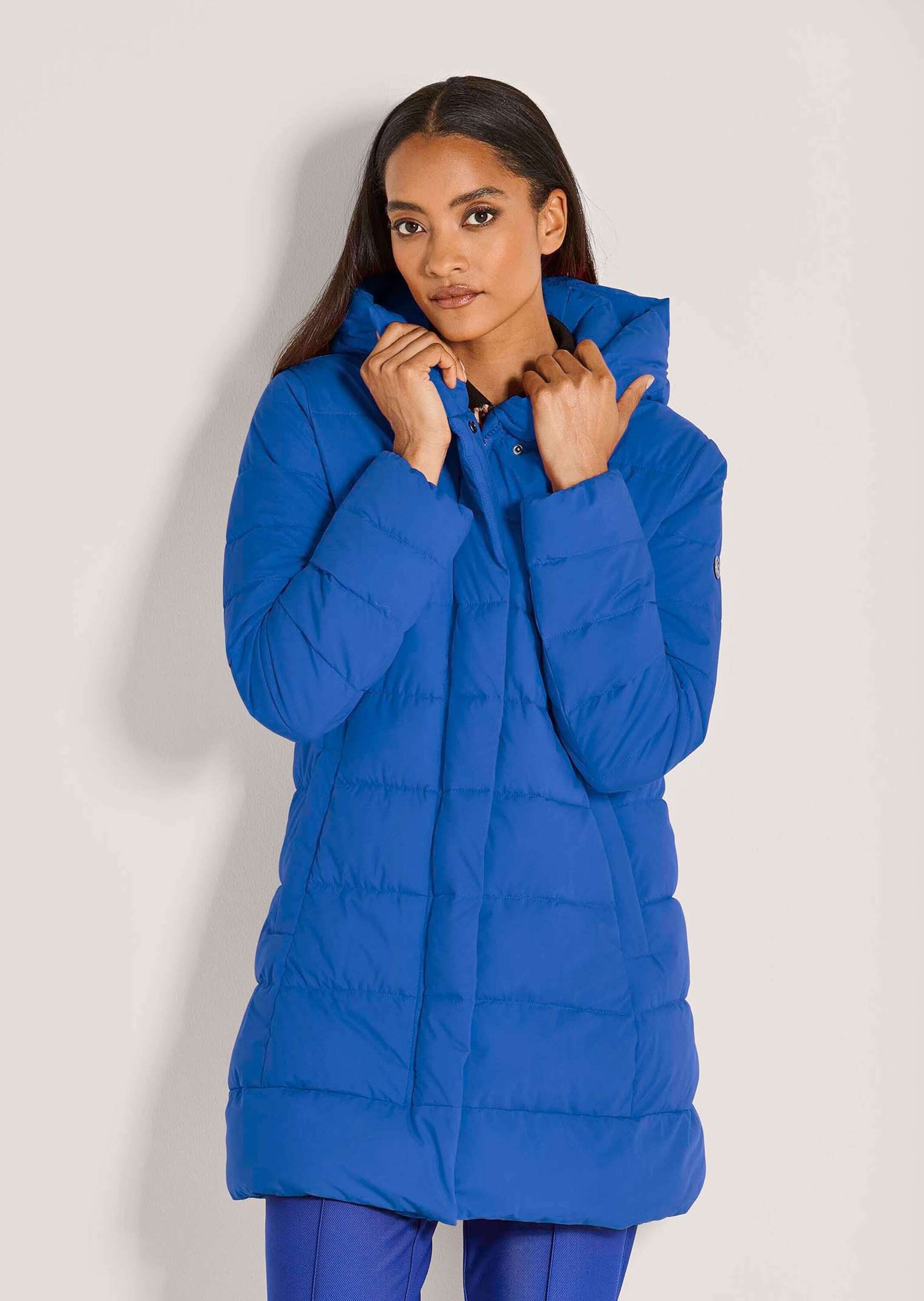 MADELEINE Steppjacke »Winterjacke Lange Steppjacke mit Kapuze«