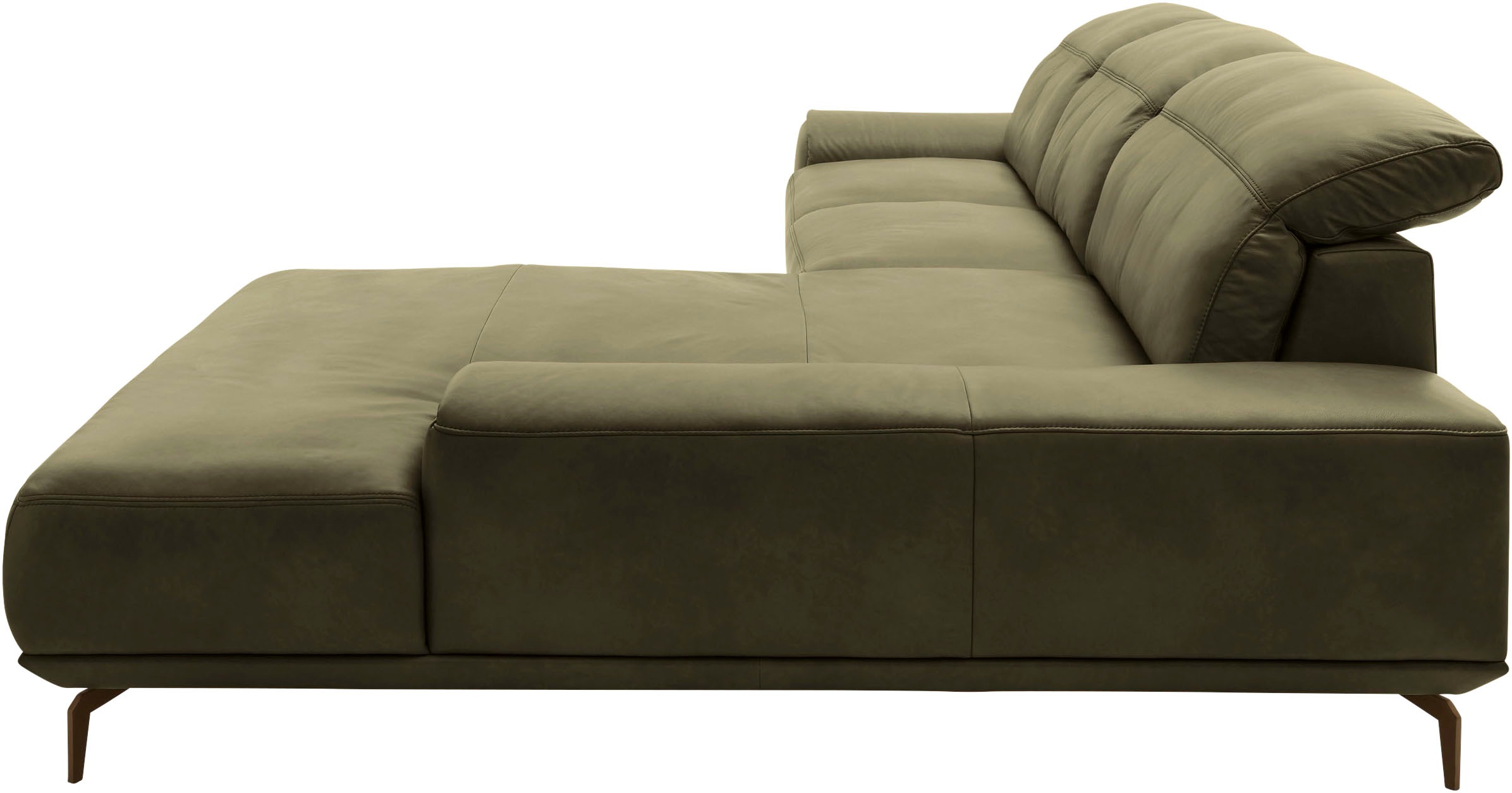 Musterring Wohnlandschaft »MR 2490«, Bronze-Fuß Sitzhöhe 46cm, wahlweise mit Funktionen, Maße 342 x 207 cm