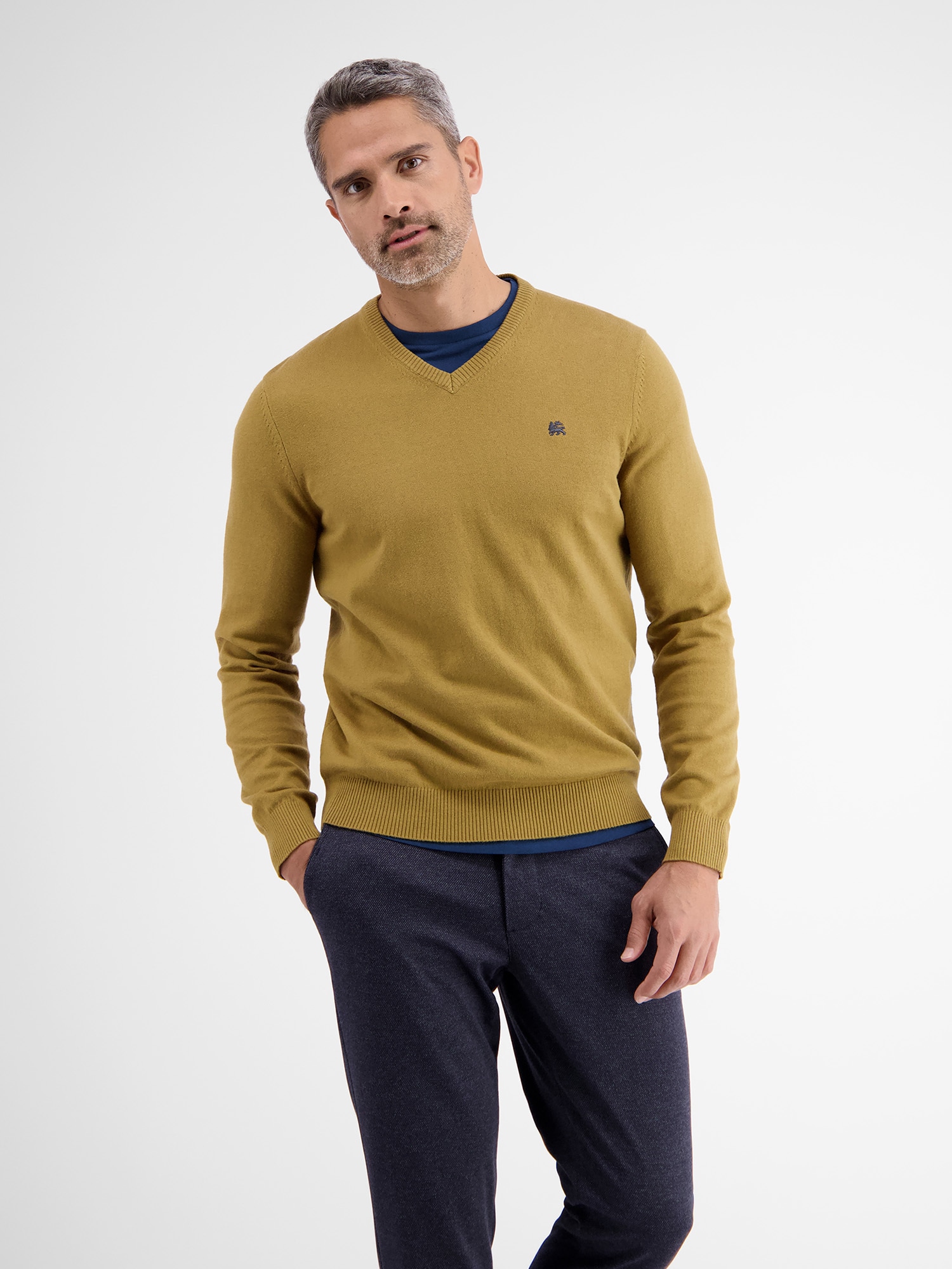 LERROS Strickpullover »LERROS V-Neck Pullover mit Kaschmiranteil«