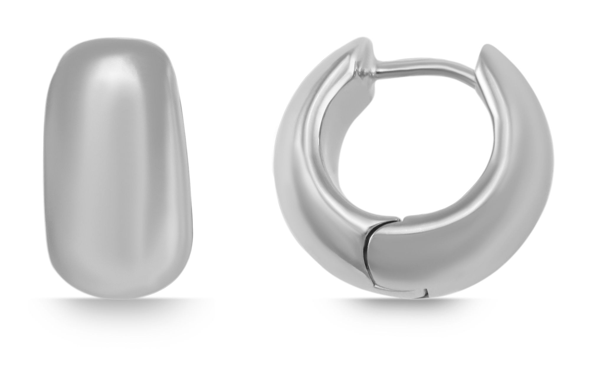 Adelia´s Paar Creolen »Damen Ohrringe ¿ Klappcreole aus 925 Silber«