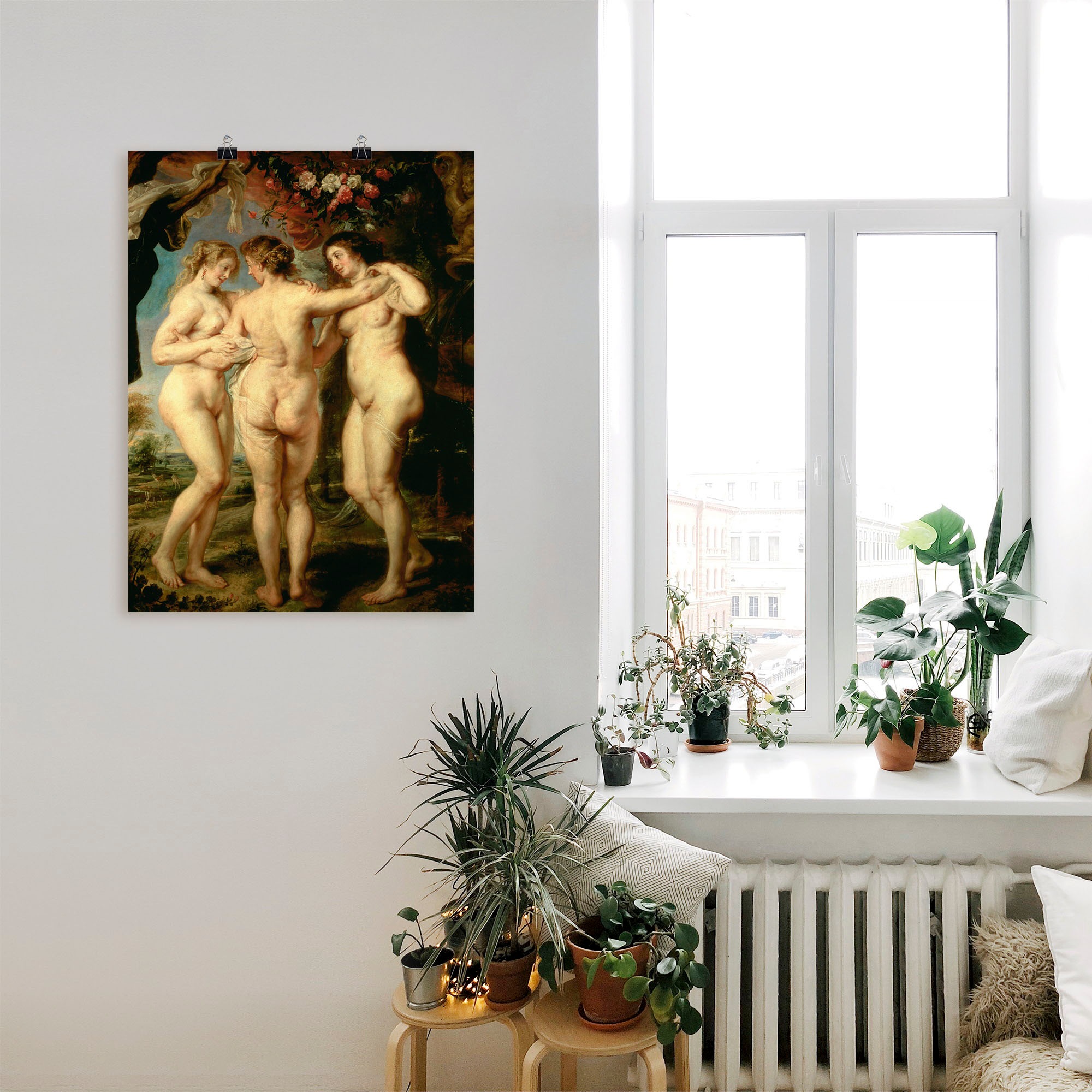Artland Wandbild »Die drei Grazien«, Frau, (1 St.), als Leinwandbild, Wandaufkleber oder Poster in versch. Größen