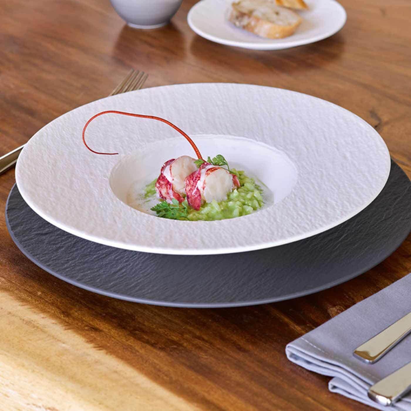 Villeroy & Boch Pizzateller »Teller Manufacture Rock ø 32.0 cm 6er Set schwarz«