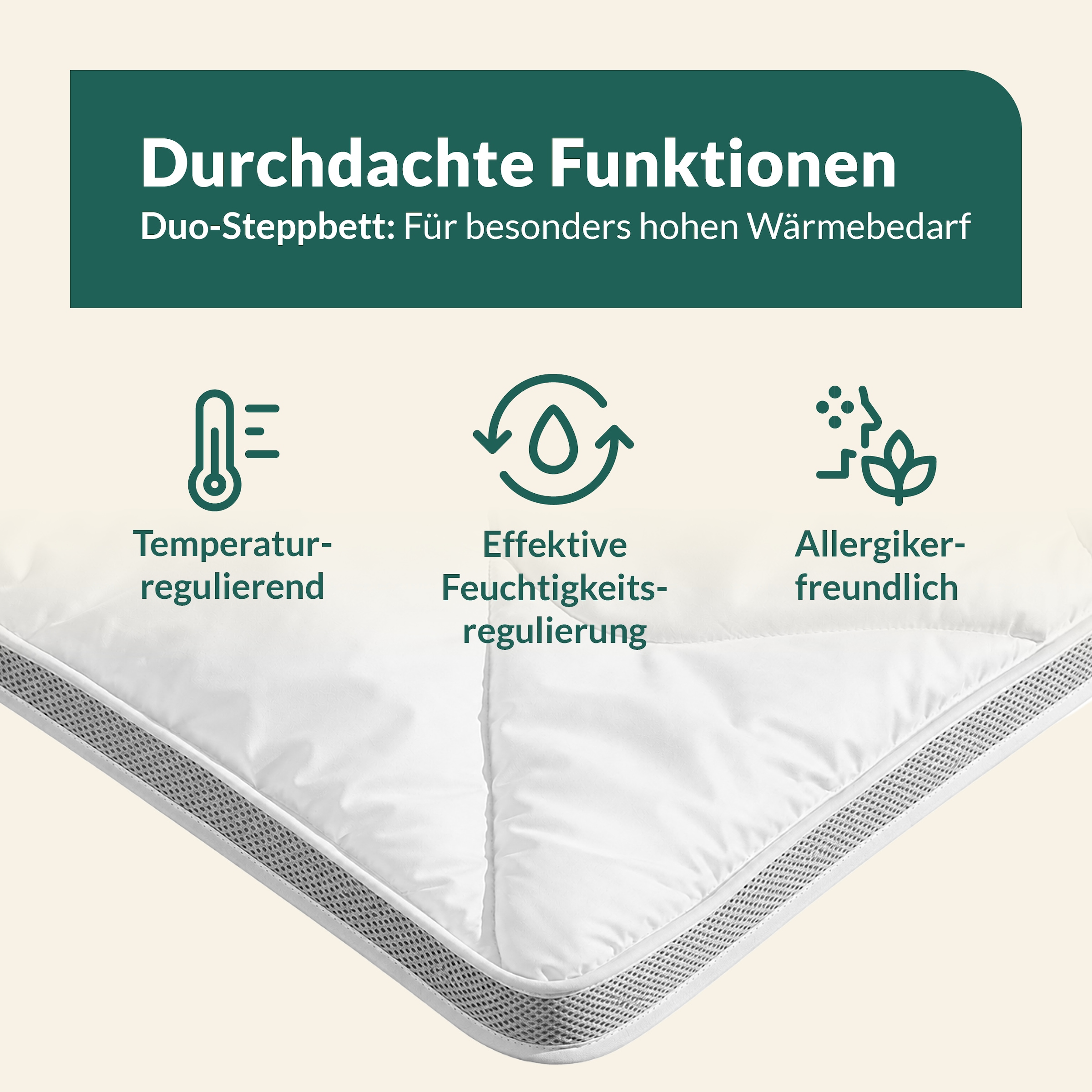 fan Microfaserbettdecke »Climacontrol® II, Bettdecken für den Winter, Made in Germany« warm Füllung 100% Polyester 1 Stk. tlg. Bettdecke 135x200 cm, 155x220 cm und weiteren Größen, Decke