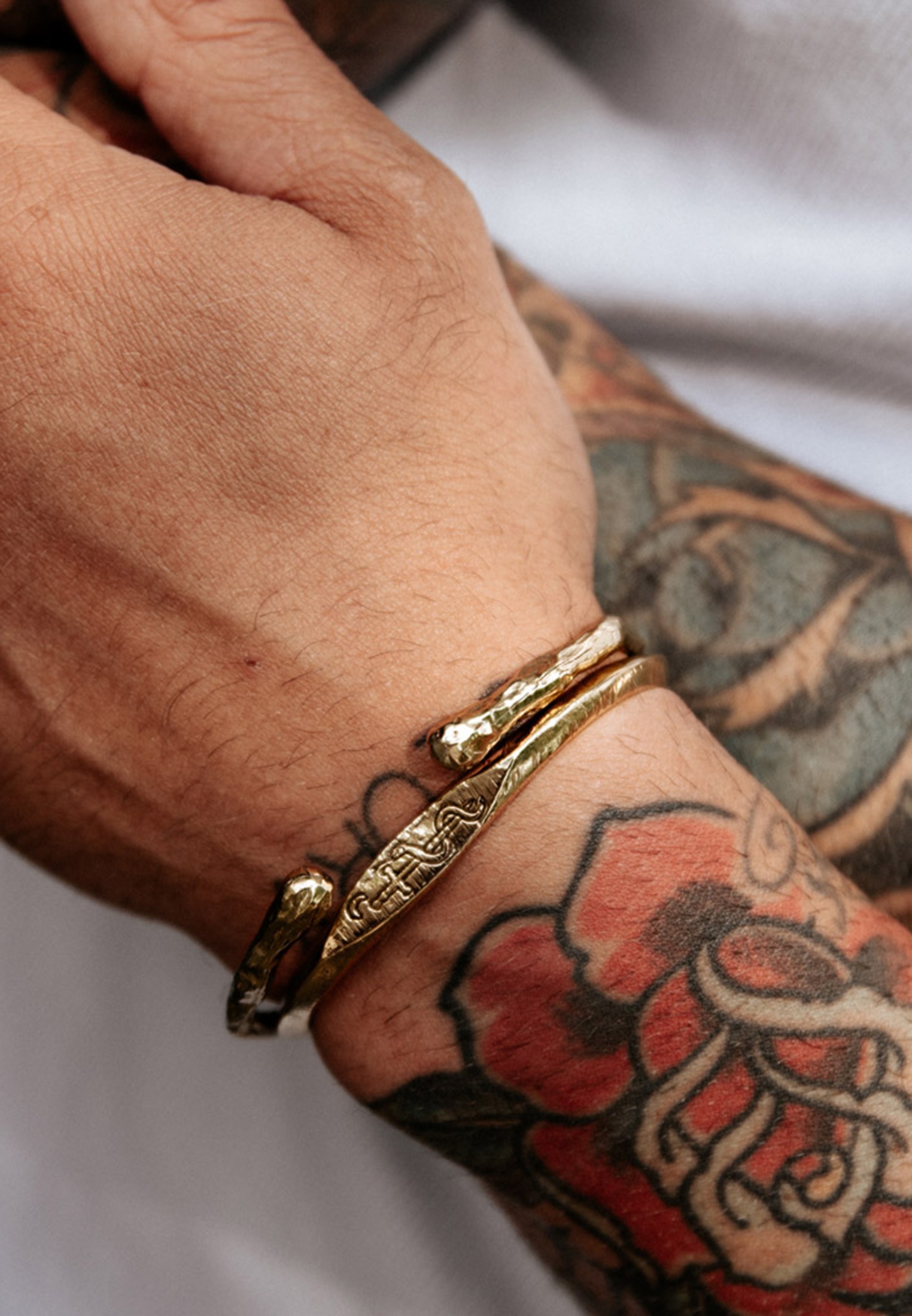 HAZE & GLORY Armreif »Armband Herren Armreif - Bones 925 Silber«