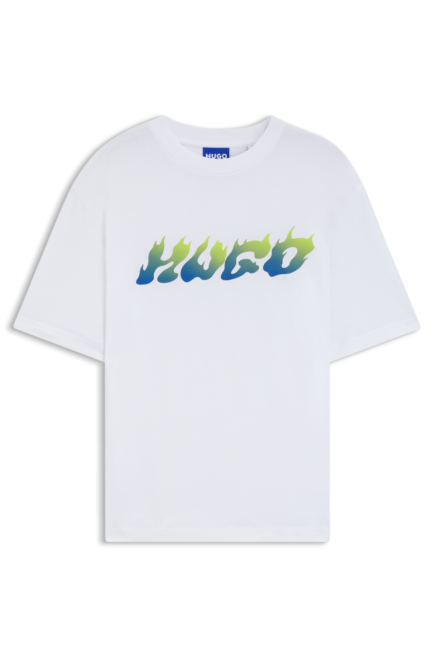 HUGO Blue T-Shirt »Napolux«, Rundhalsausschnitt, regular fit, Logodruck