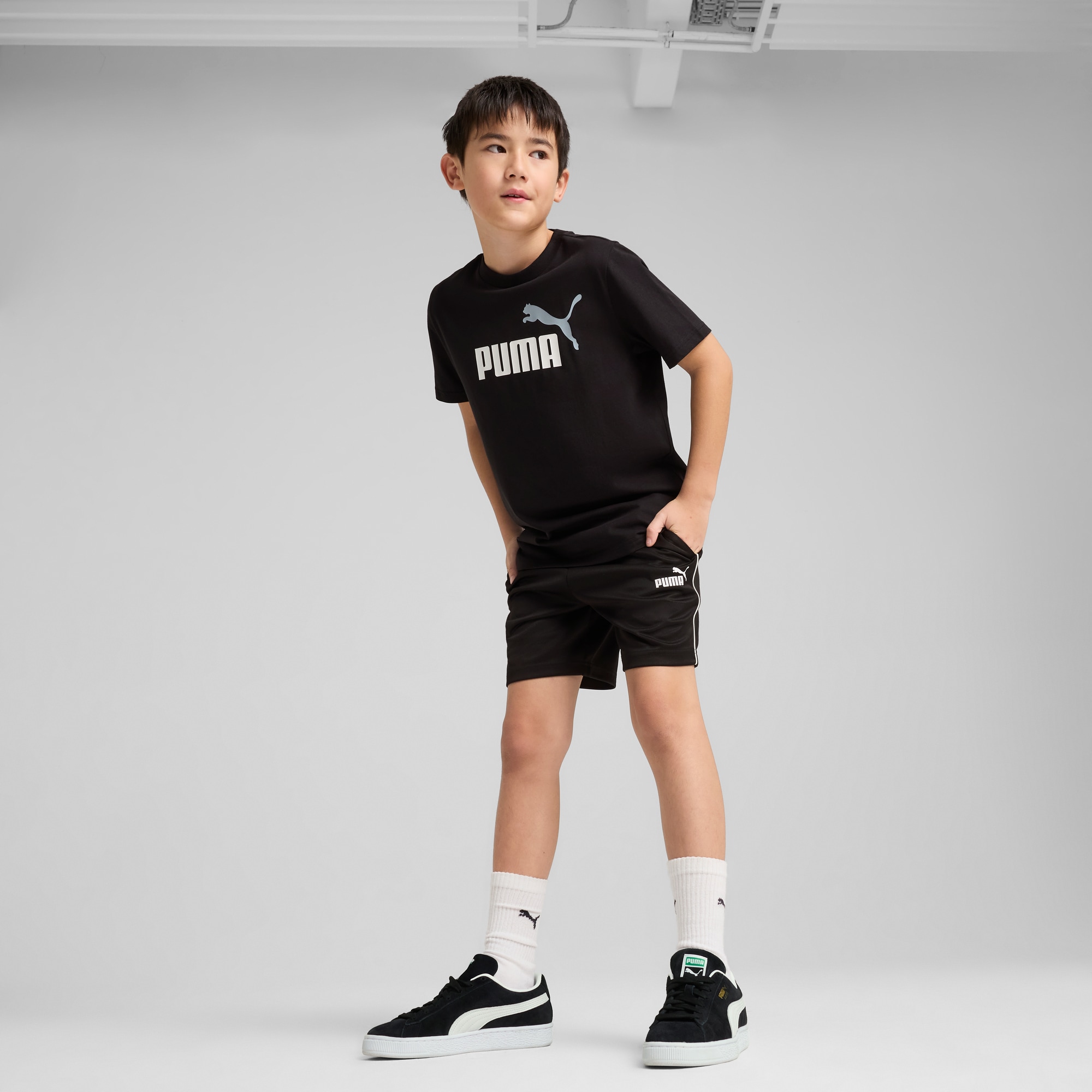PUMA T-Shirt »ESS 2 COLOR NO.1 LOGO TEE B«, für Kinder, 100% Baumwolle