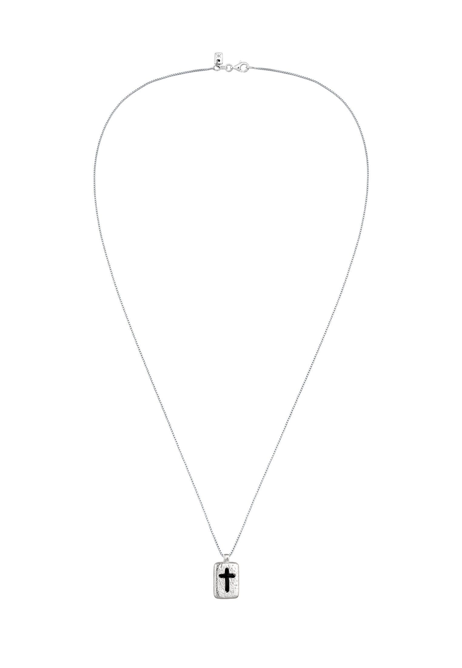 Kuzzoi Kette mit Anhänger »Halskette Anhänger Kreuz 925 Sterling Silber«