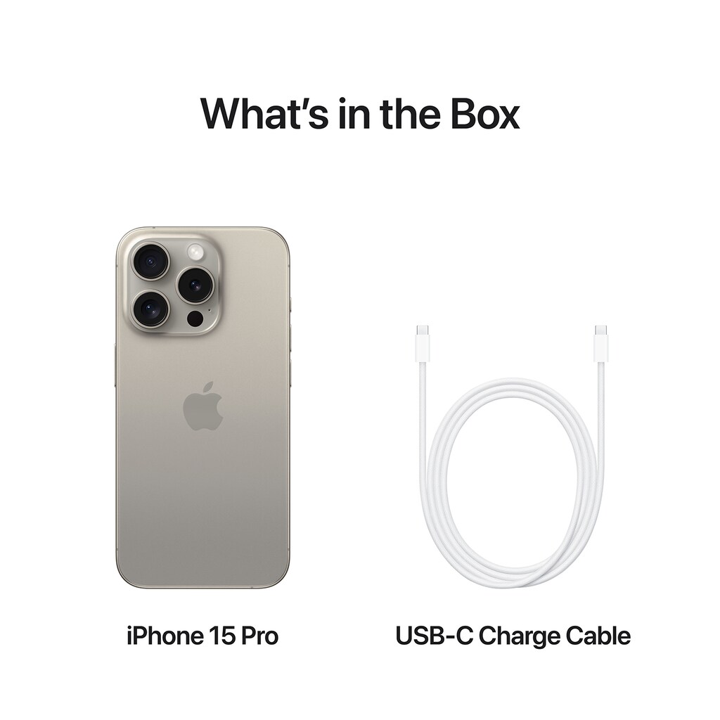 APPLE iPhone 15 Pro 128 GB Titan Natur