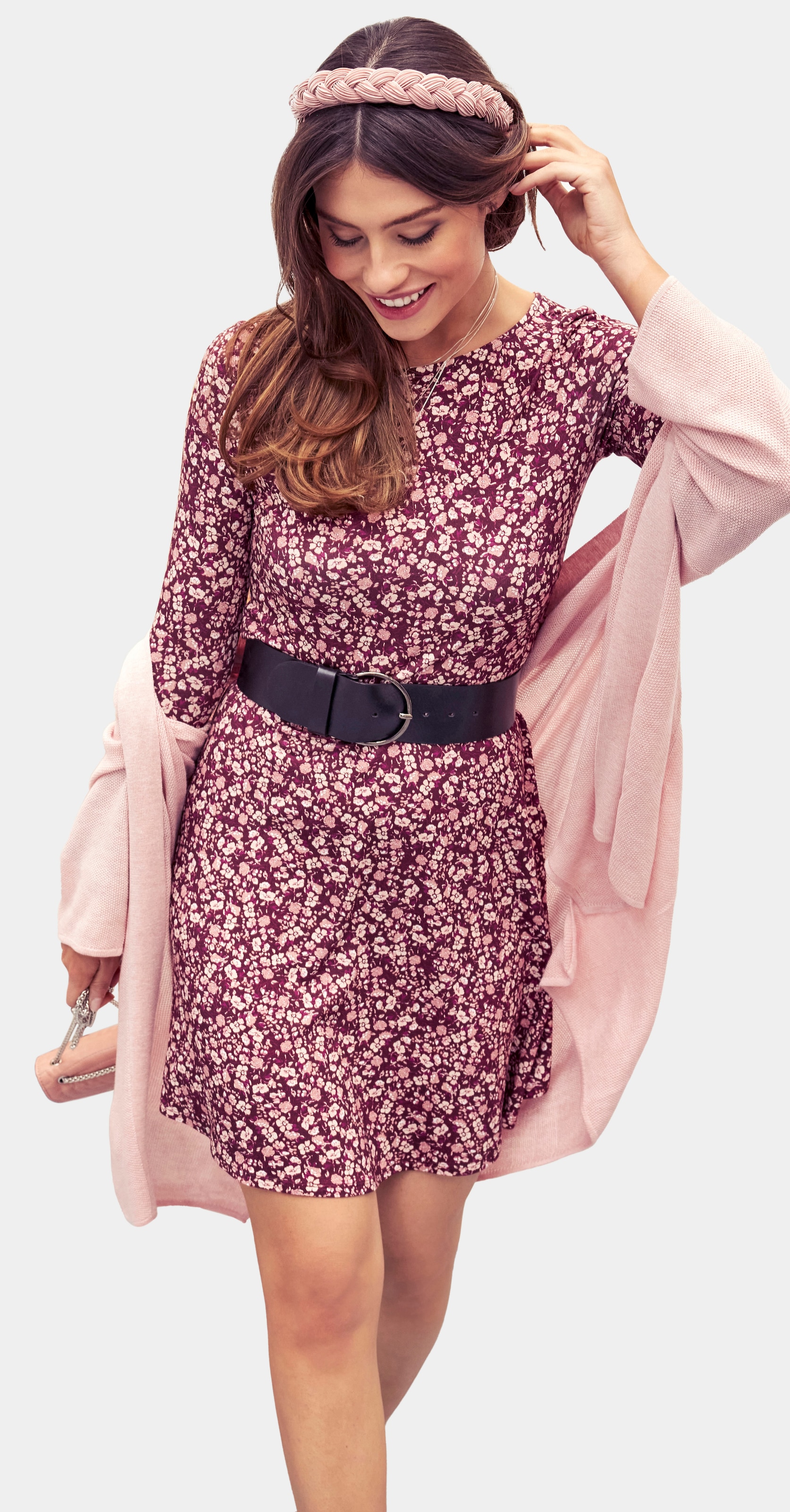 Laura Scott Jerseykleid, mit Volant am Ärmel im OTTO Online Shop | Sommerkleider