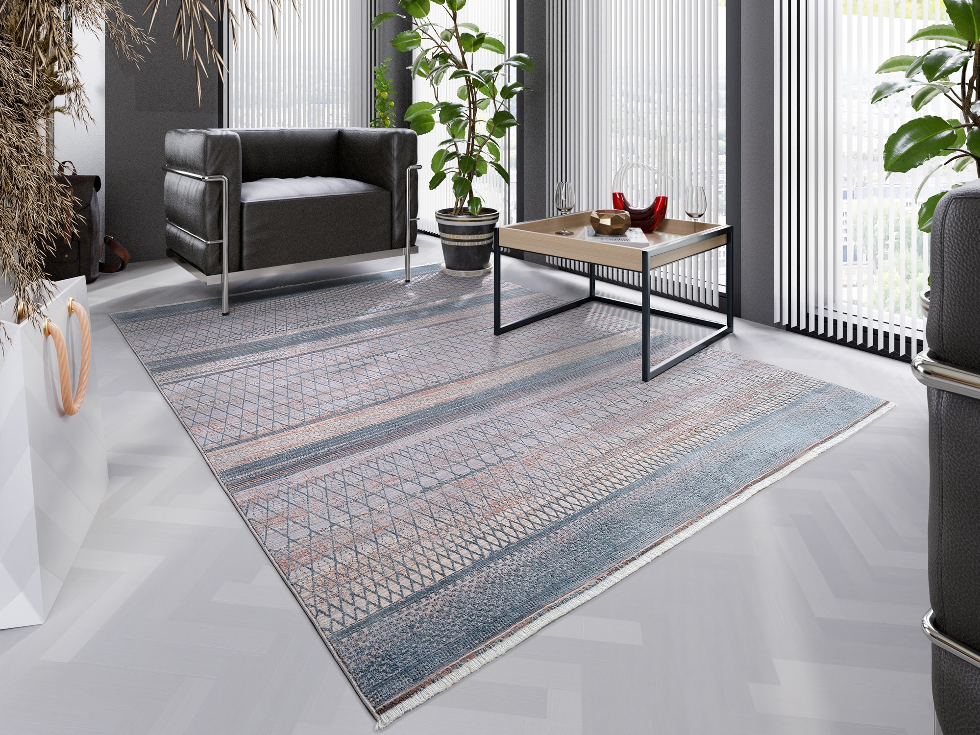 OCI DIE TEPPICHMARKE Teppich »FARBEN MASTER«, rechteckig, Klassisches  Muster, eingefasst, in 3-D-Optik kaufen bei OTTO