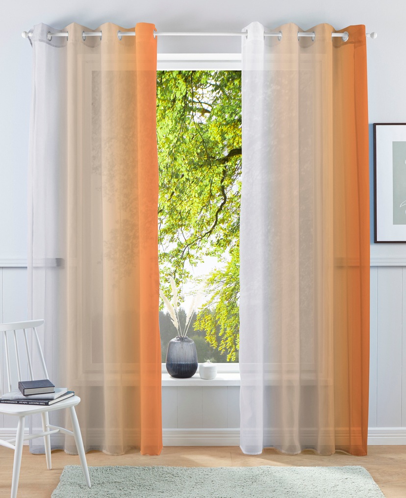 my home Vorhang »Sorel«, (1 St.), Gardine, Fertiggardine, halbtransparent  kaufen bei OTTO