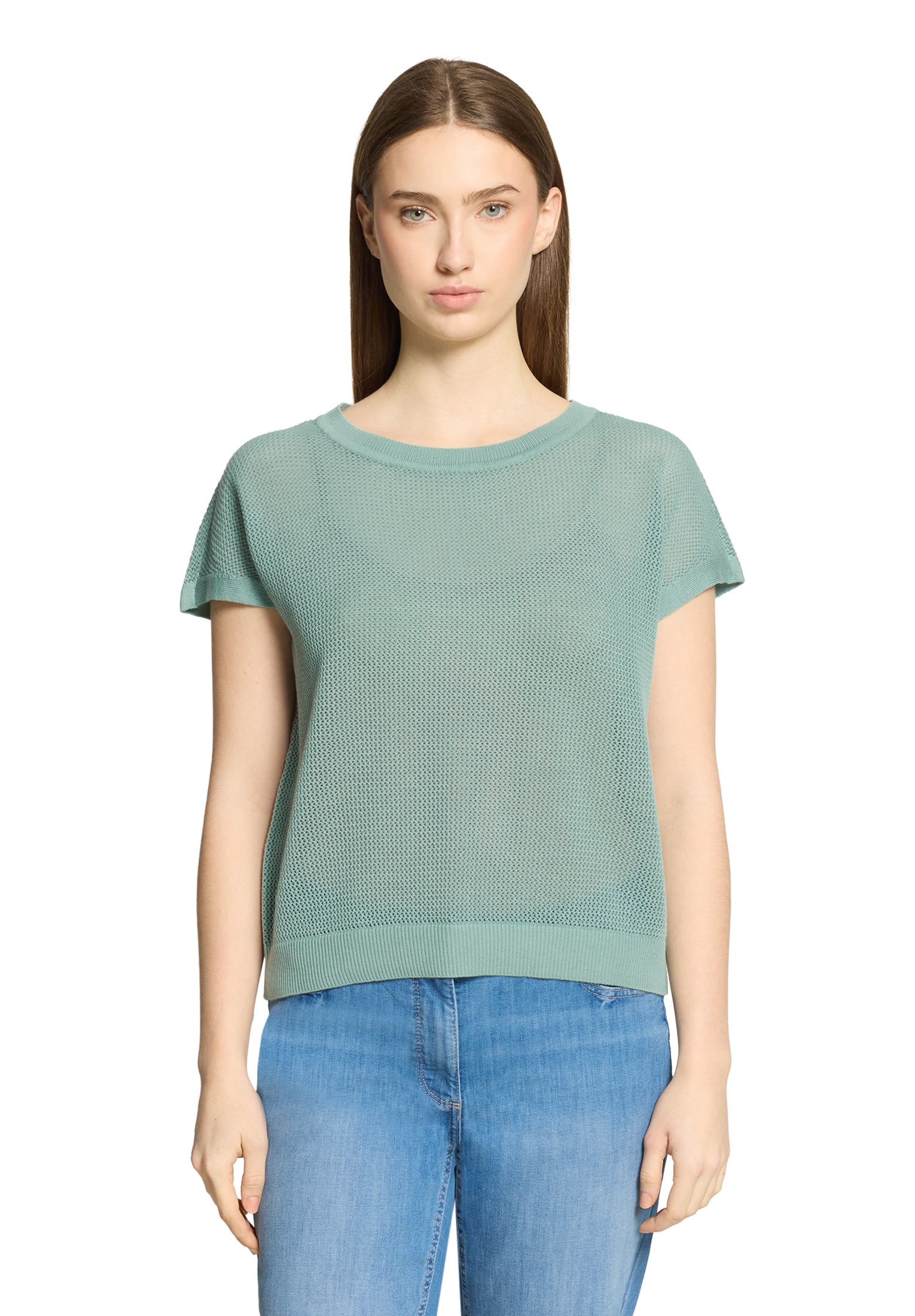 Betty Barclay Rundhalspullover »Lochstrick-Pullover ohne Arm«