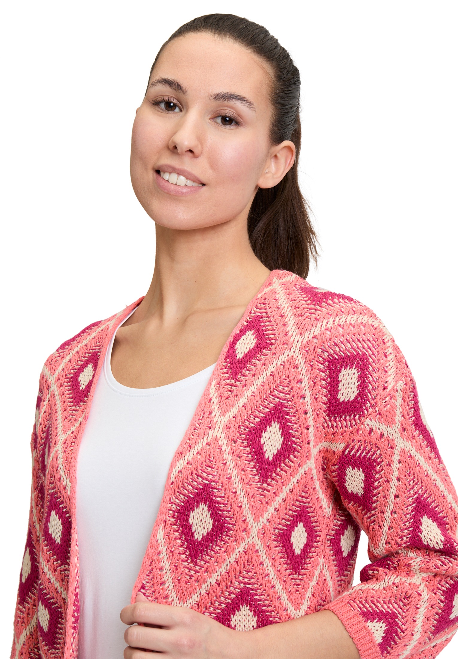 Cartoon Strickjacke »Casual-Strickjacke mit 3/4 Arm«