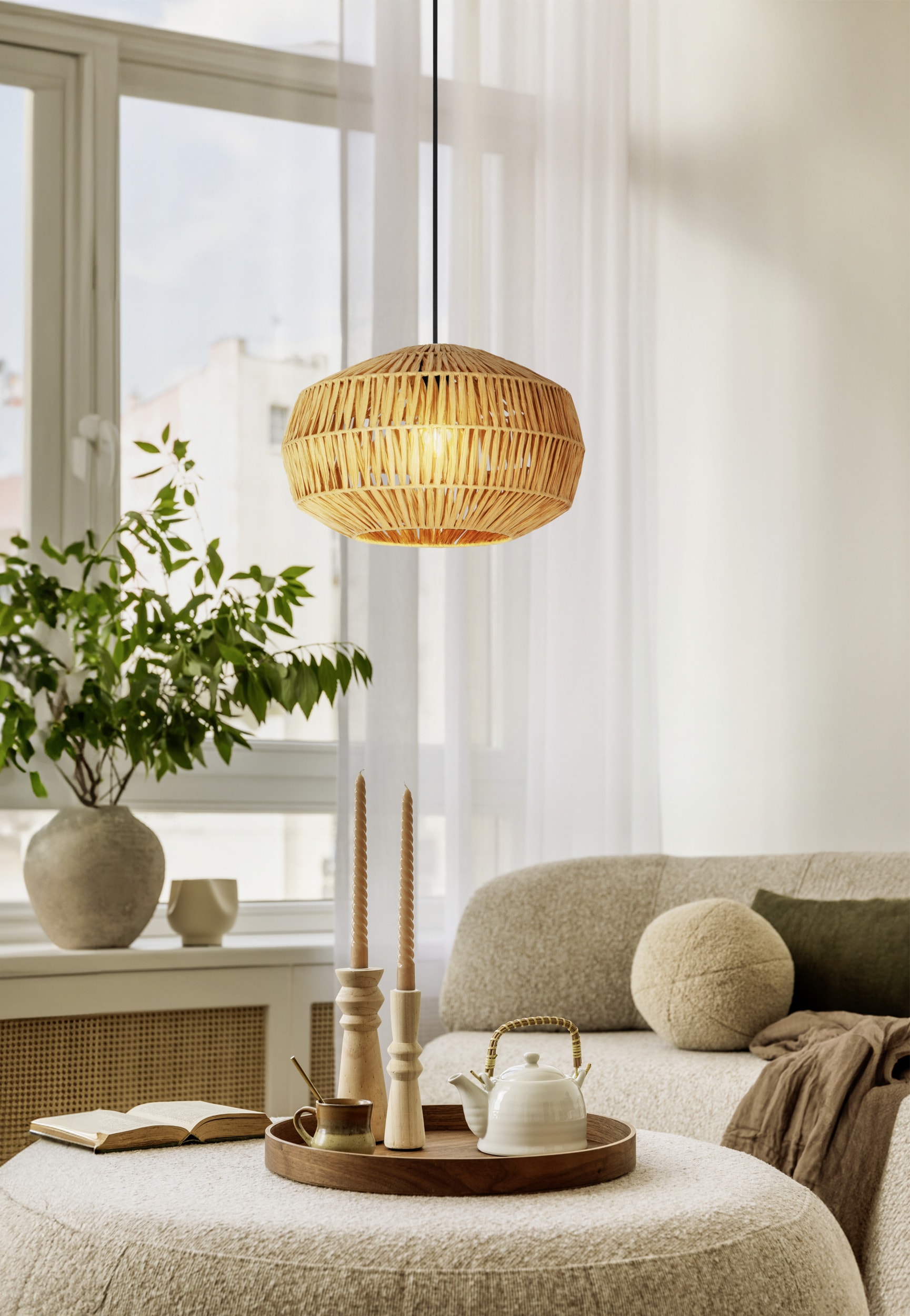 EGLO Hängeleuchte »SHELDON Pendellampe - Stahl - E27 - 1X40W - IP20« E27 1 Stk. Hängelampe, Deckenlampe, Wohnzimmer, Esszimmer, H110 x Ø38 cm
