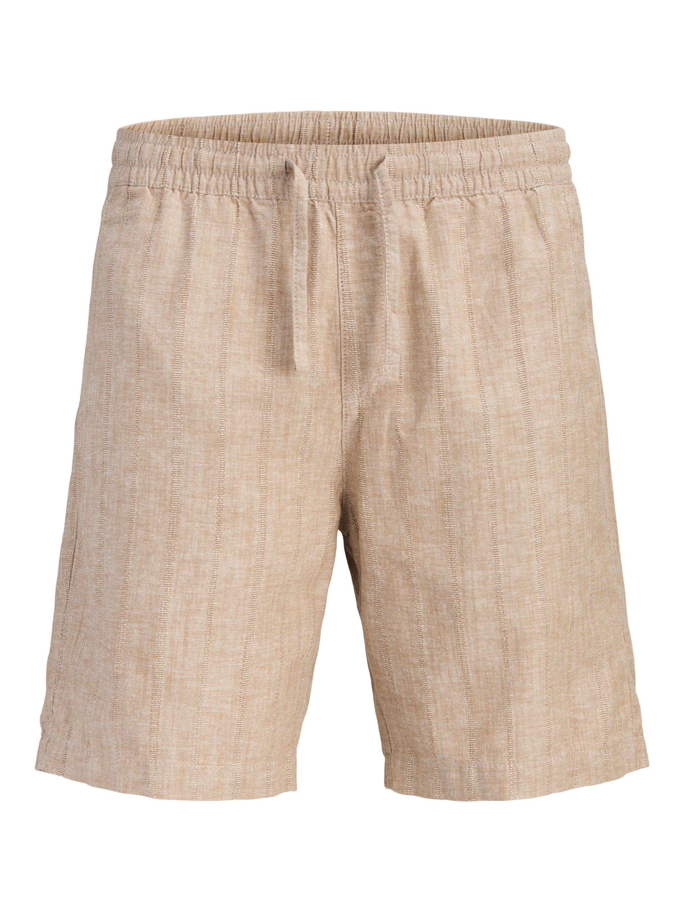 Jack & Jones Bermudas »JPSTJAIDEN SUMMER LINEN BLEND STRIPE REG«  mit elastischem Bund