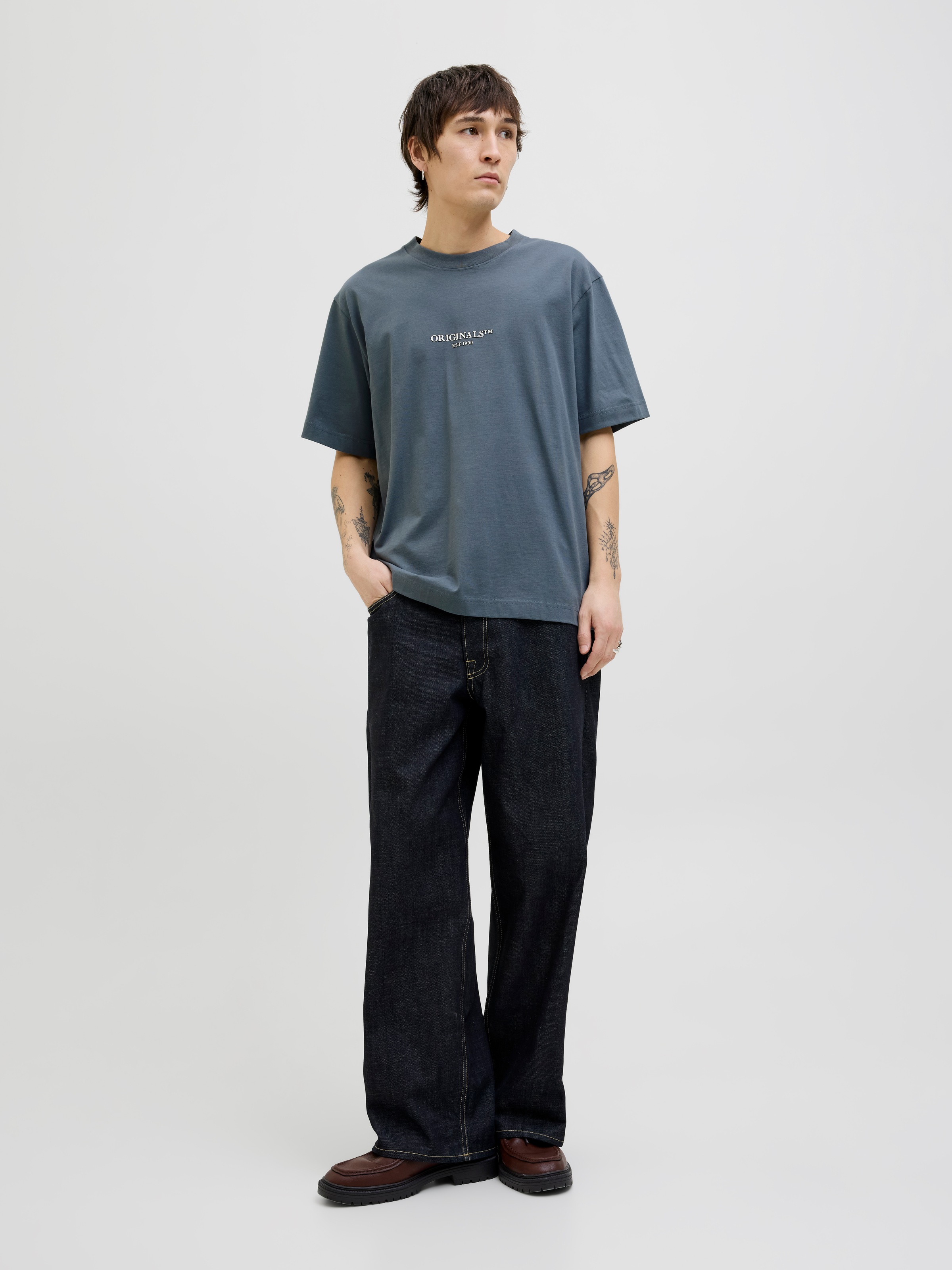 Jack & Jones T-Shirt »JORISLINGTON MINIMAL BRANDING TEE SS SN«