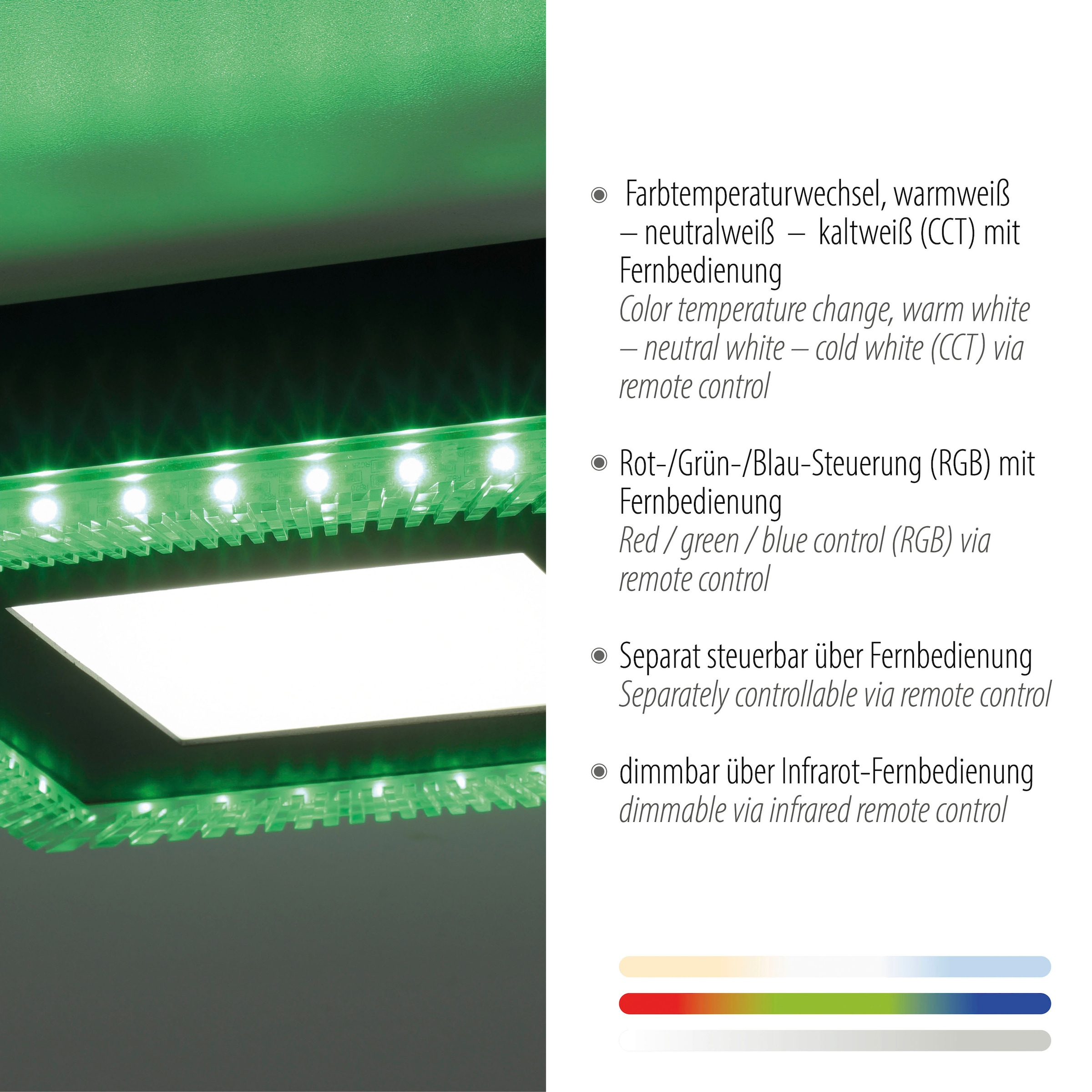 Leuchten Direkt LED Deckenleuchte »ACRI«, 2 flammig-flammig online kaufen | Deckenlampen