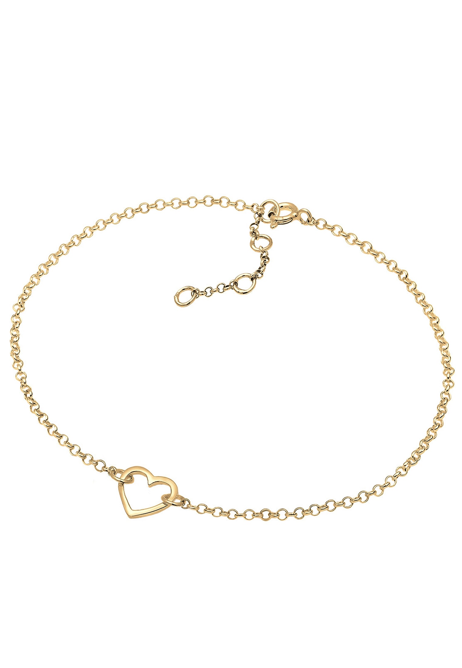 Elli Armkette »Armband Herz Liebe Love 925 Silber«