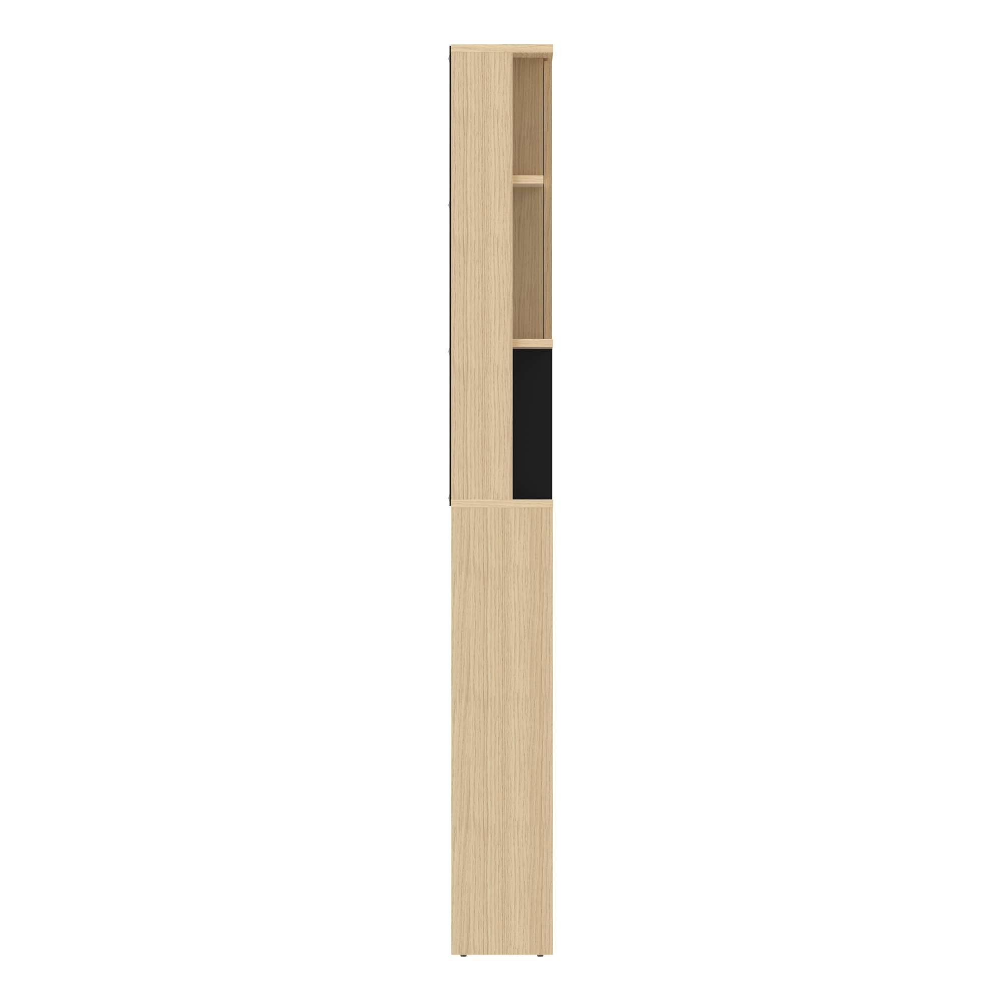 TemaHome Waschmaschinenumbauschrank »Kube Überbauregal, Badmöbel, Badschrank, Höhe 179 cm«, mit einer Tür und und offene Fächer