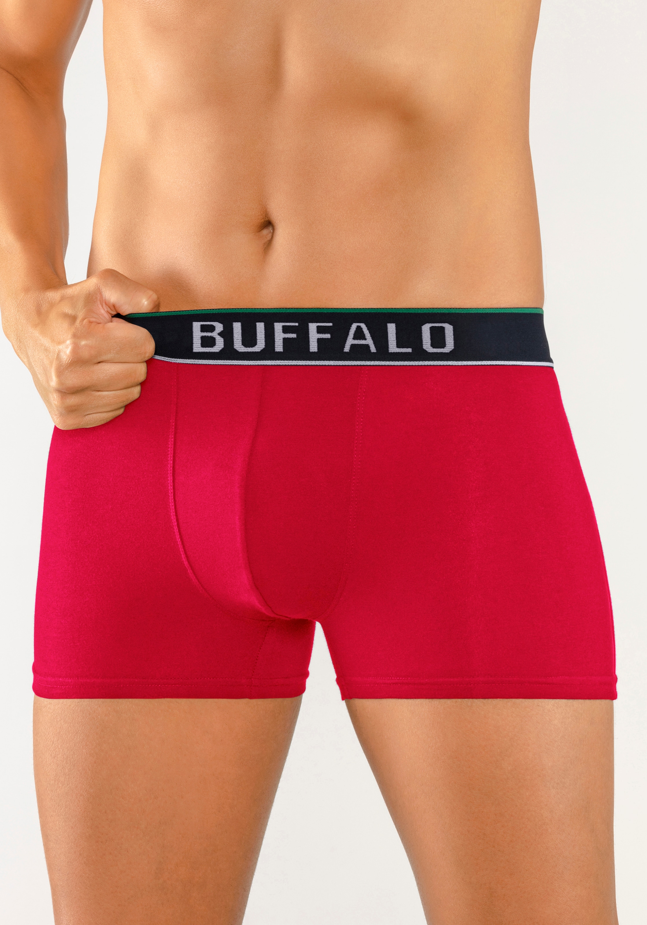 Buffalo Boxer »Boxershorts für Herren«, (Packung, 3 St.), aus Baumwoll-Mix