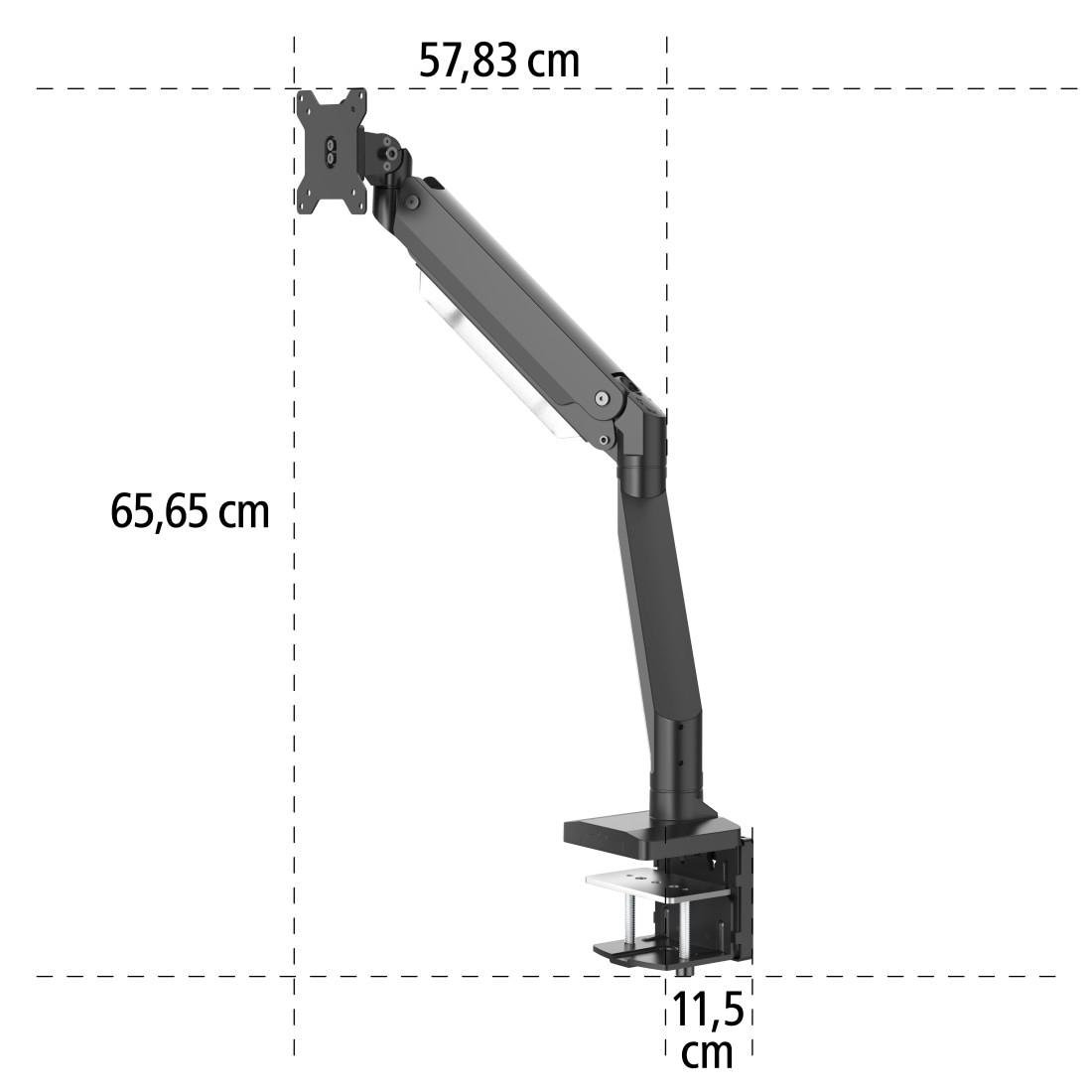 Hama Monitor-Halterung »Bildschirm Halterung, 33-89 cm (13"-35"), Schwarz«, bis 33 cm Zoll