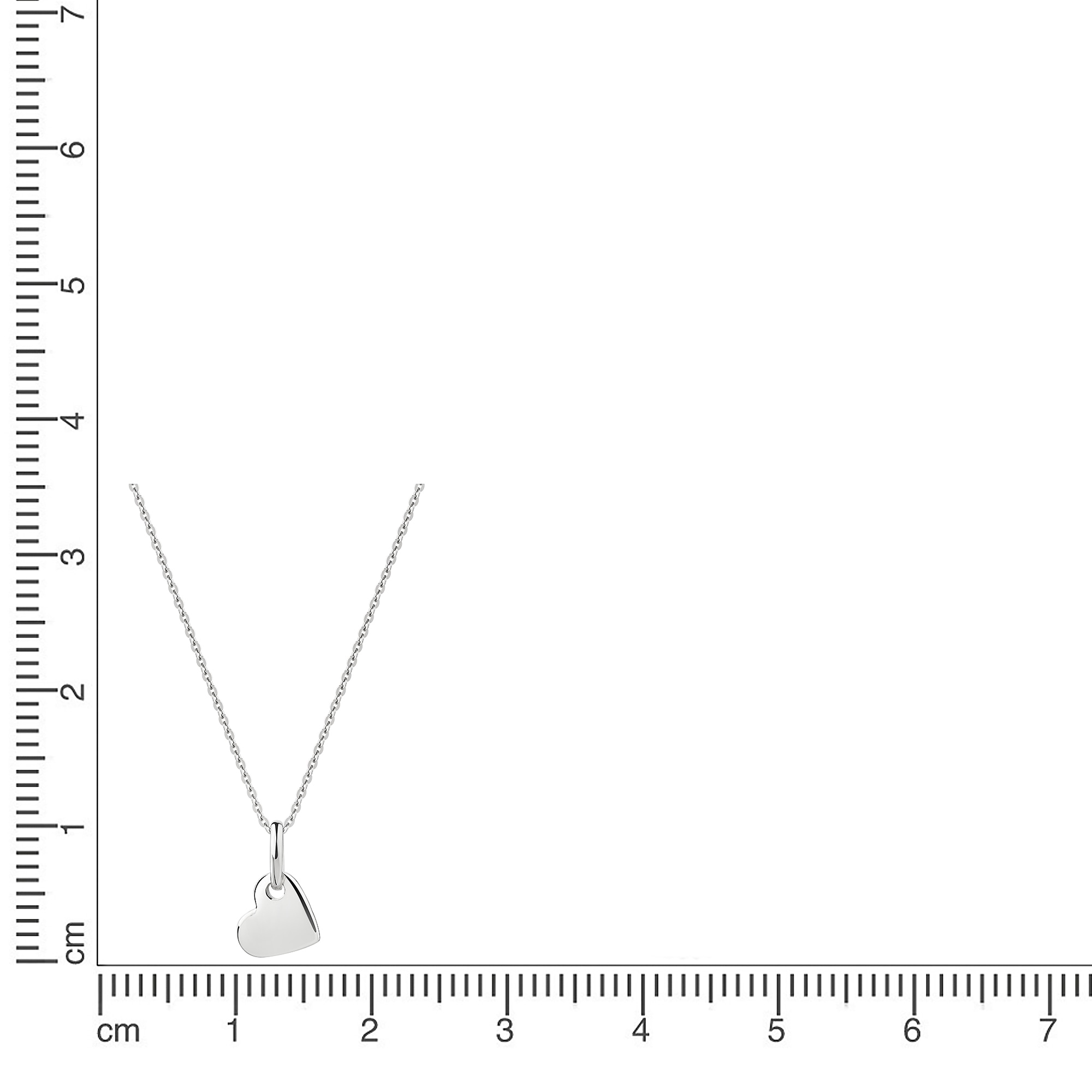 Firetti Kette mit Anhänger »Schmuck Geschenk Silber 925 Halsschmuck Halskette Ankerkette Herz«