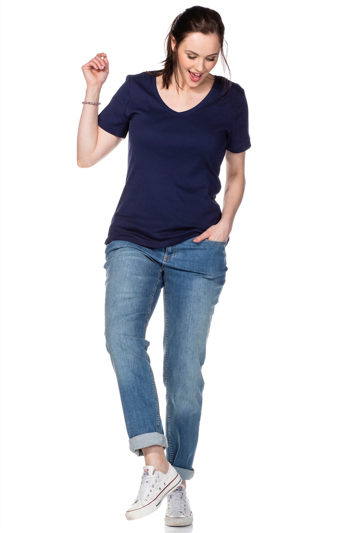 Sheego T-Shirt »T-Shirt«, (1 tlg.)