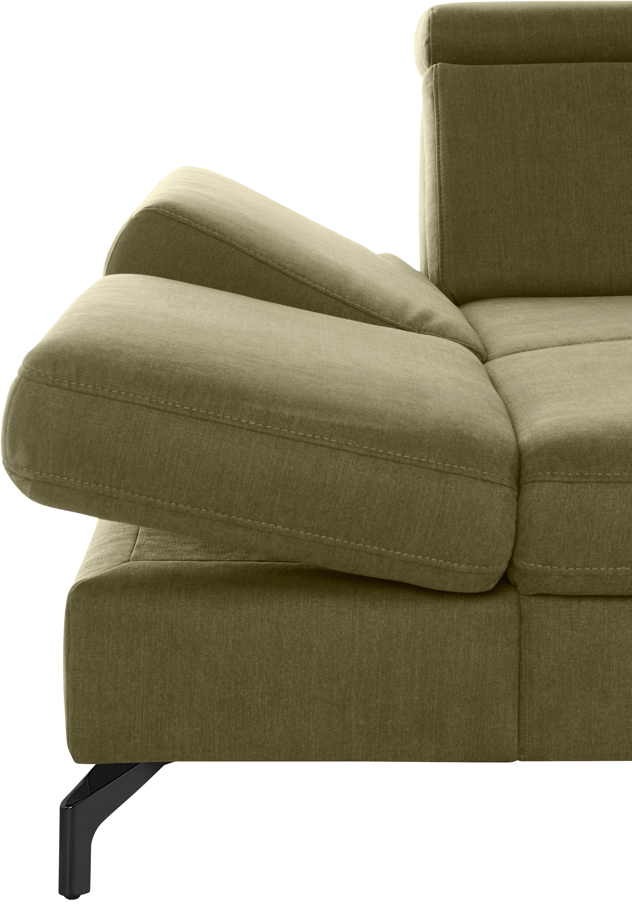 sit&more Wohnlandschaft »Brisbane U-Form«, Fußhöhe 12 cm, inklusive Sitztiefen-, Armteil- und Kopfteilverstellung