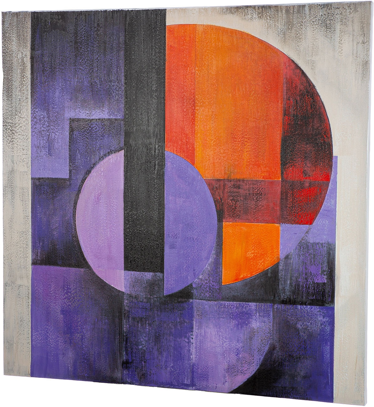 GILDE Metallbild »Bild quadratisch Clune« Abstrakt 1 Stk. tlg.