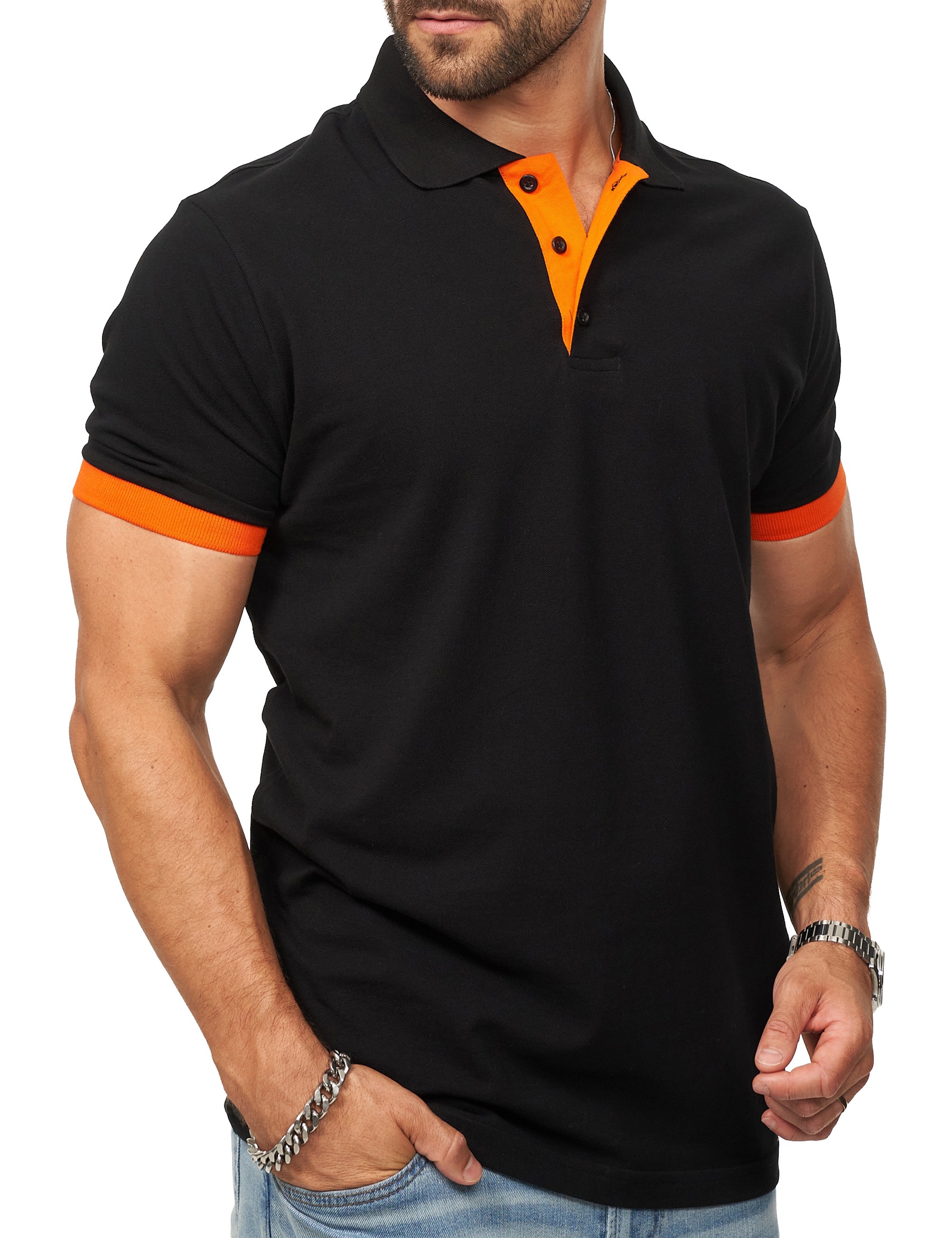 Daily Cotton Poloshirt »Daily Cotton Poloshirt in Kurzarm als Freizeit Polo T-Shirt - Polo-Hemd für Herren« Männer Polohemd im Regular-Fit in Piqué-Qualität