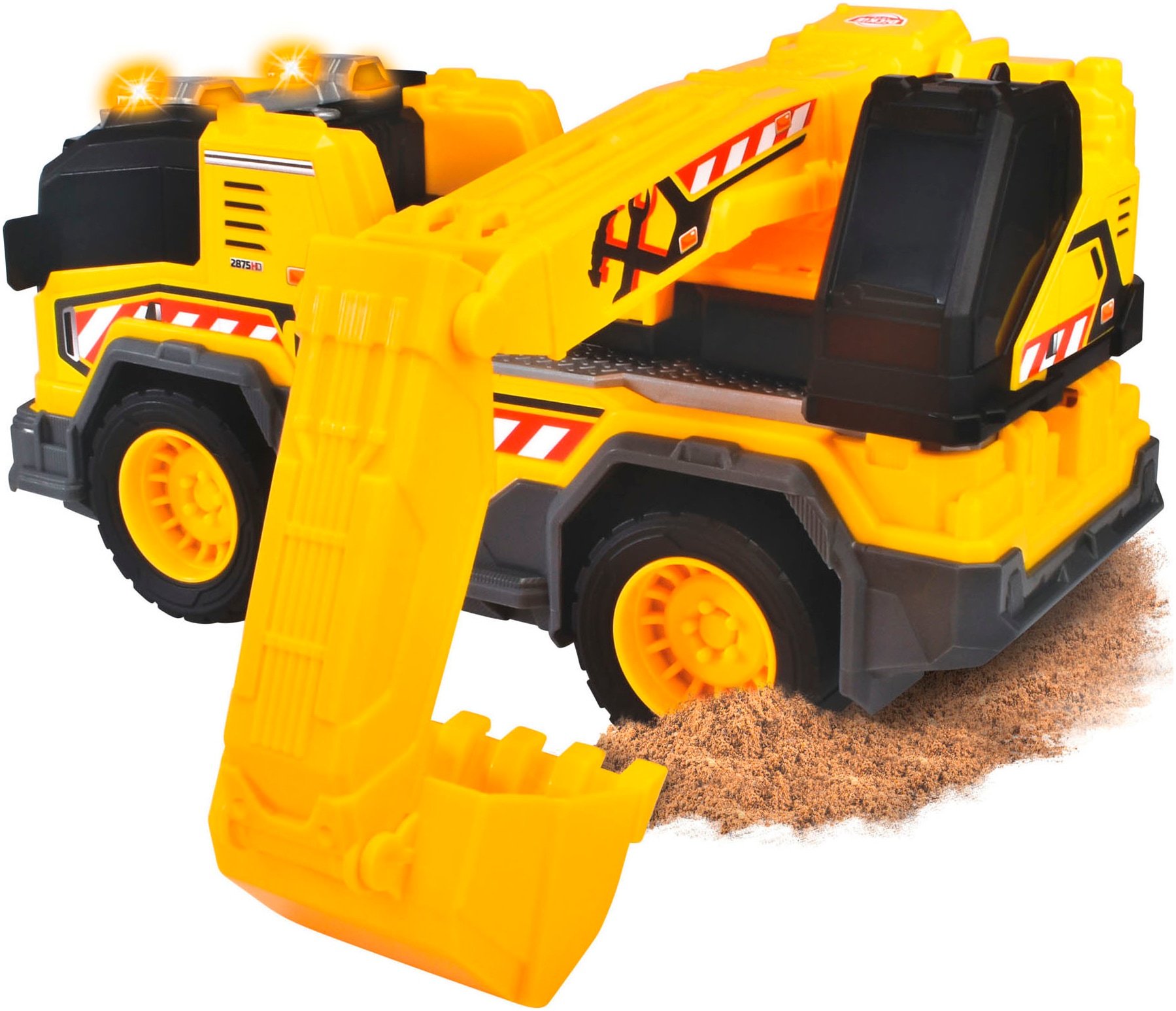 Dickie Toys Spielzeug-Baumaschine »Excavator Truck«, mit Licht und Sound