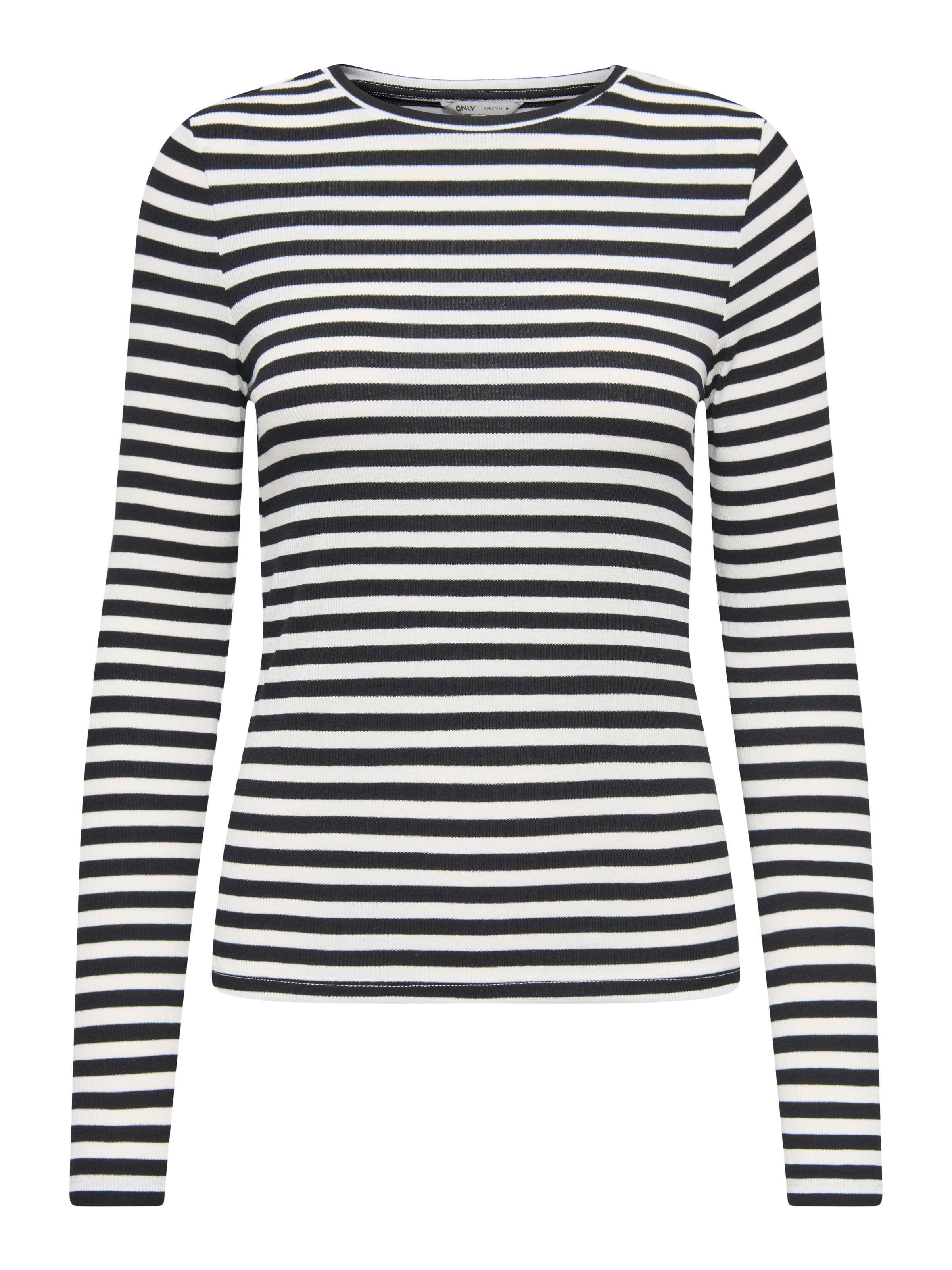 ONLY Langarmshirt »ONLMAI STRIPE L/S TOP JRS NOOS«